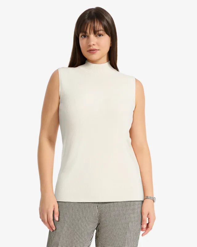 Sleeveless Mock Neck Top sold by Anne Klein