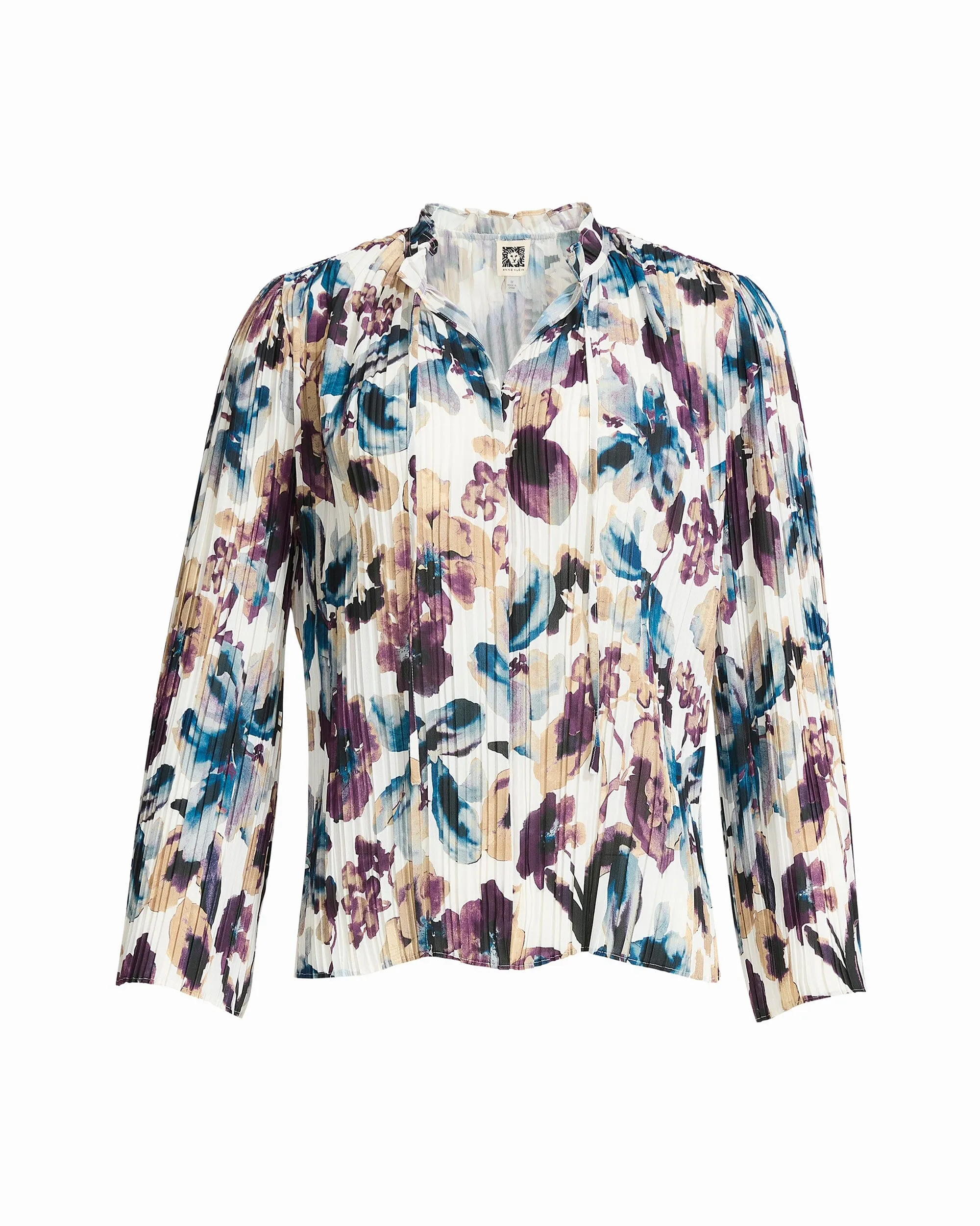 Tie Neck Pleated Top W Long Sleeves sold by Anne Klein product image thumbnail 2