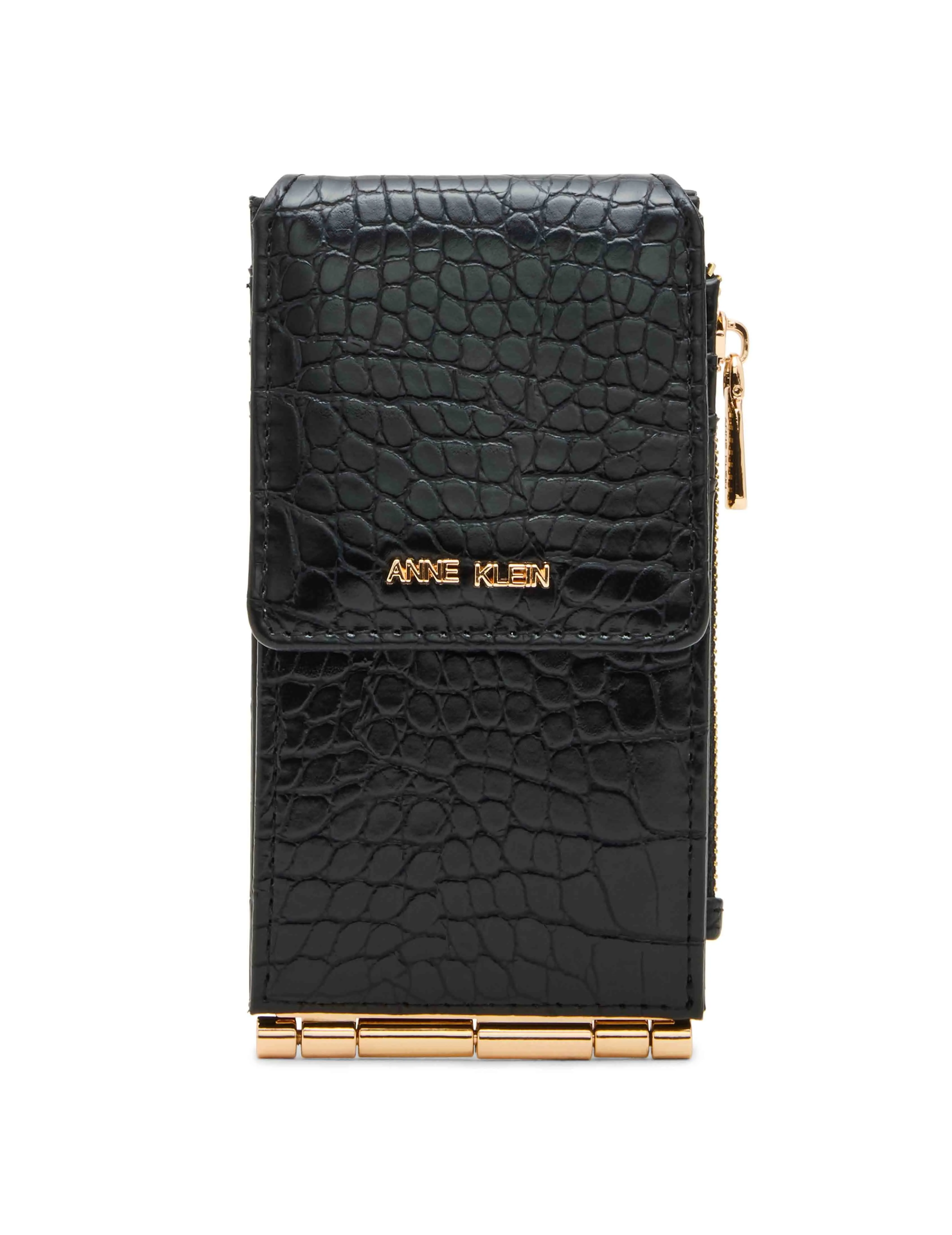 Emboss Croc Flap Wallet sold by Anne Klein