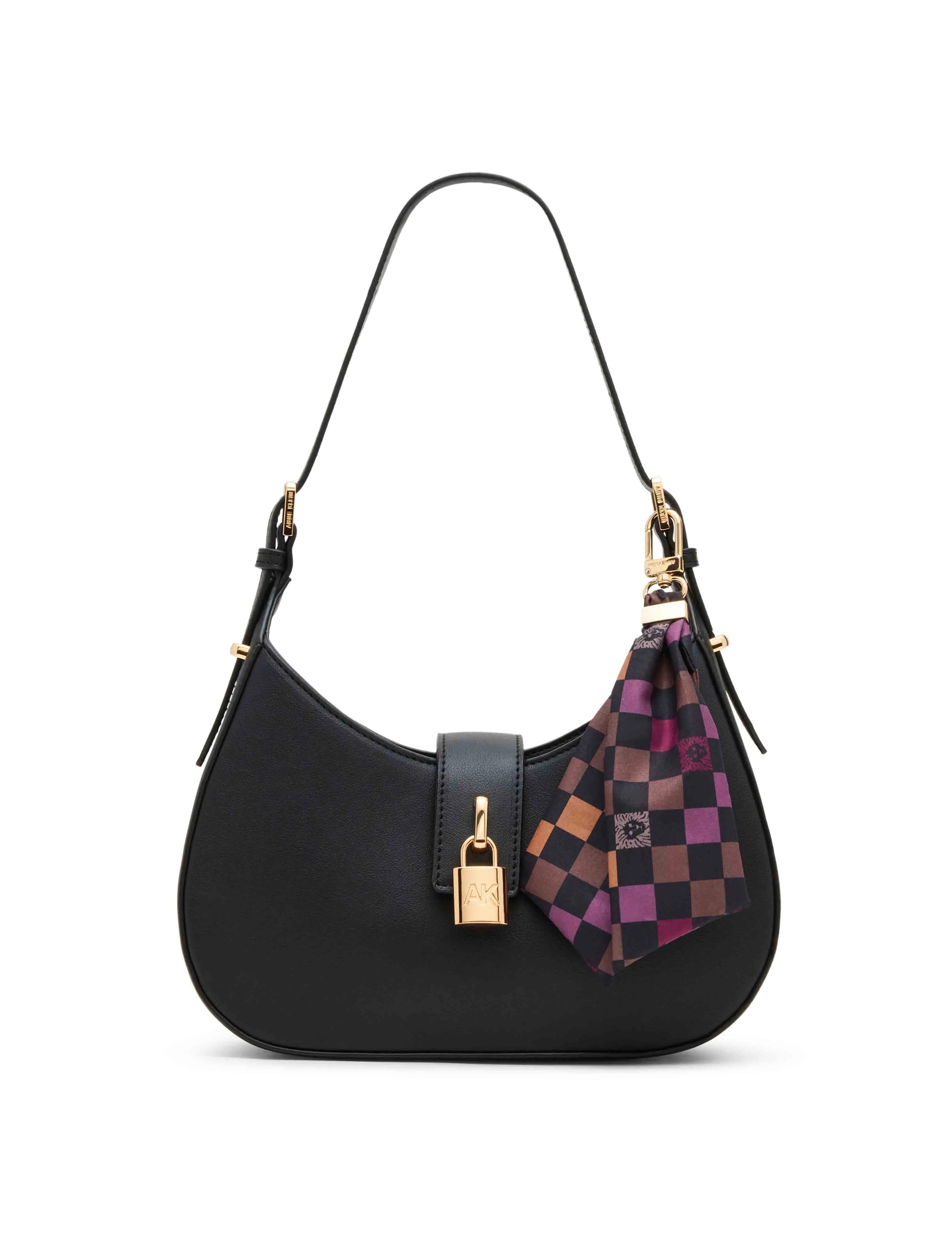 Small Curved Shoulder Bag with Convertible Strap sold by Anne Klein