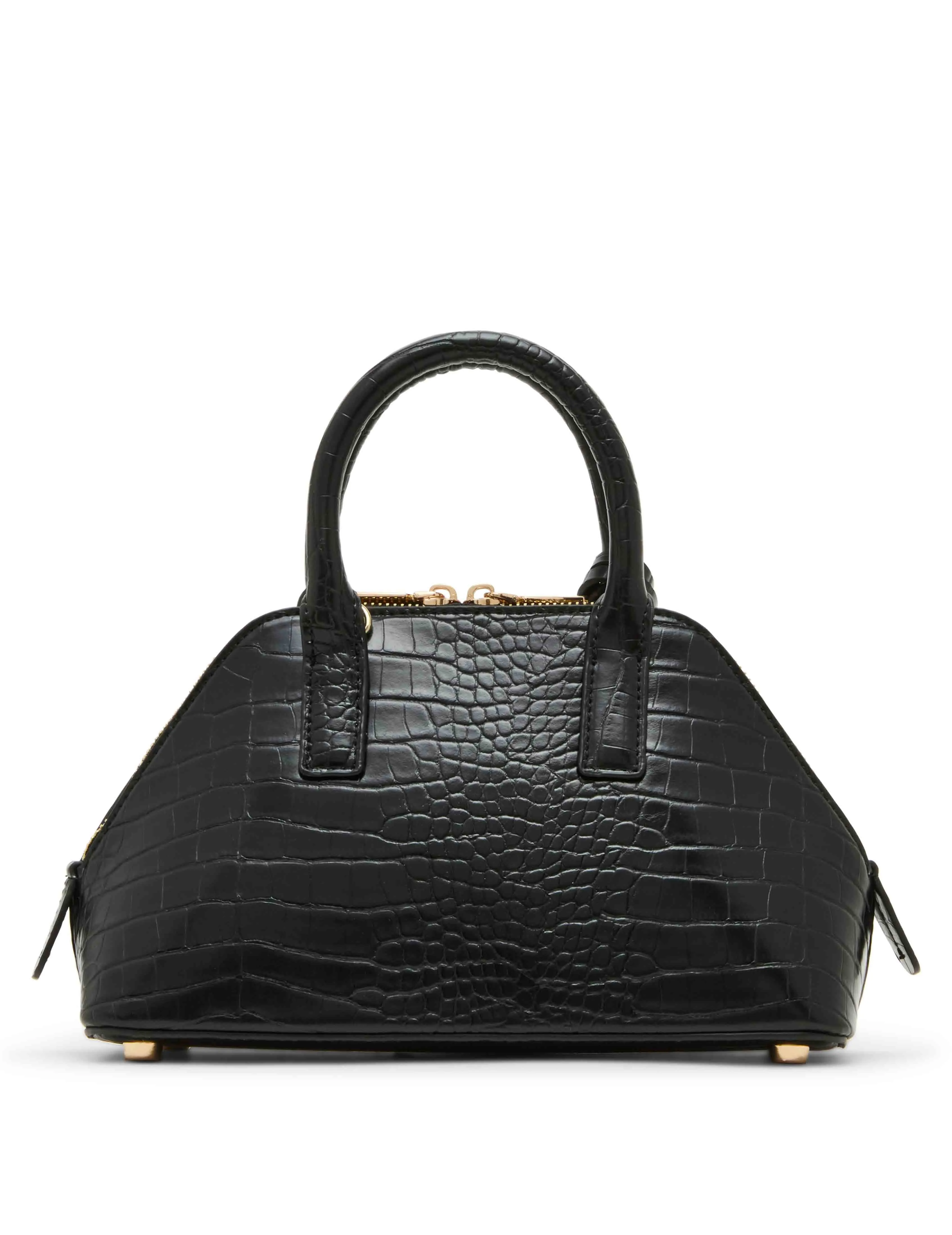 Angled Croc Embossed Bowler with Convertible Strap sold by Anne Klein product image thumbnail 5