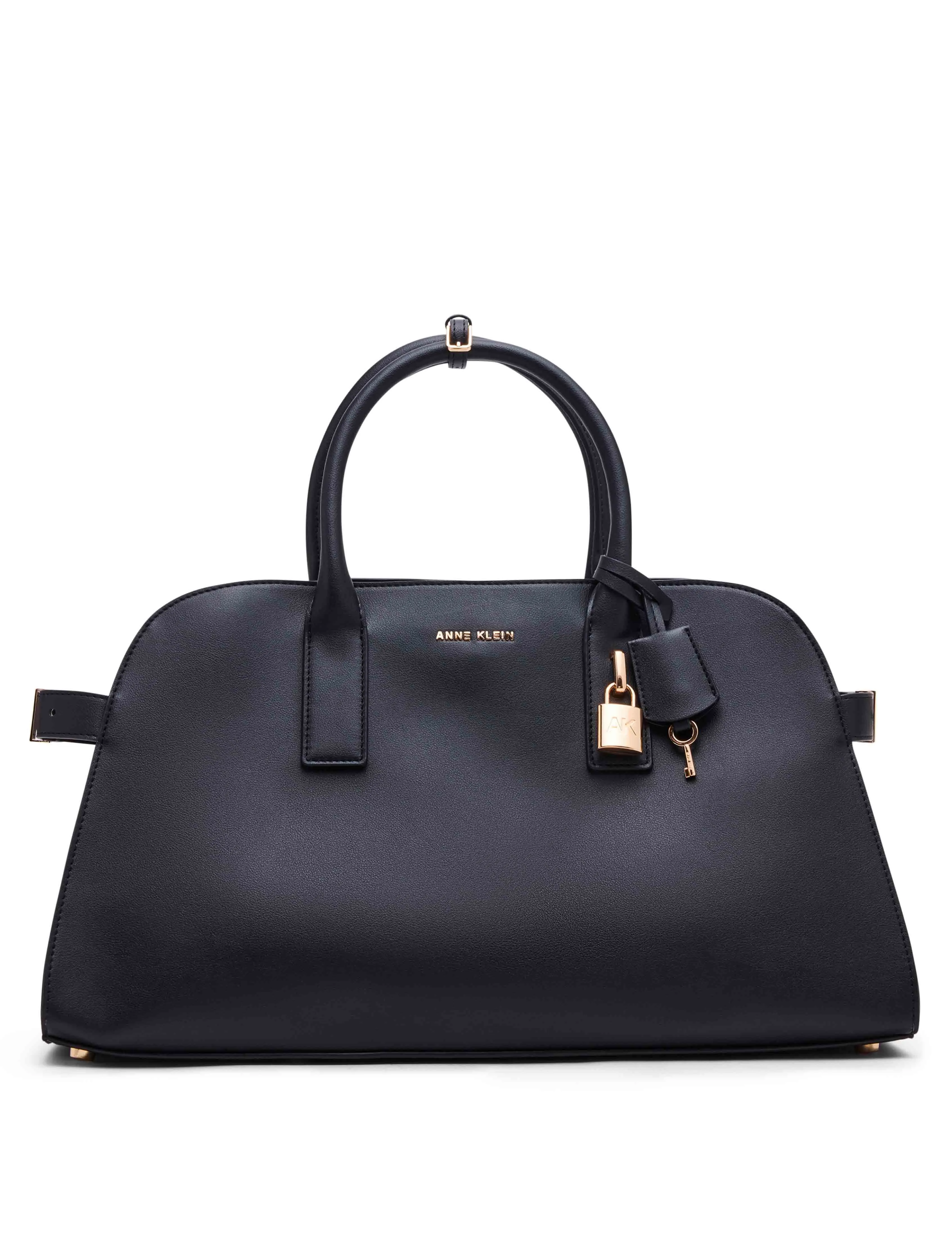 Large Curved Satchel with Convertible Strap sold by Anne Klein product image thumbnail 2