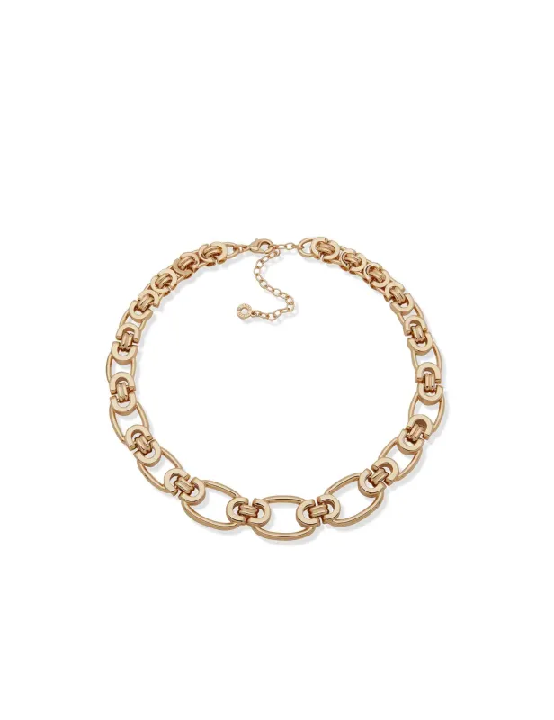 Linked Chain Collar Necklace sold by Anne Klein
