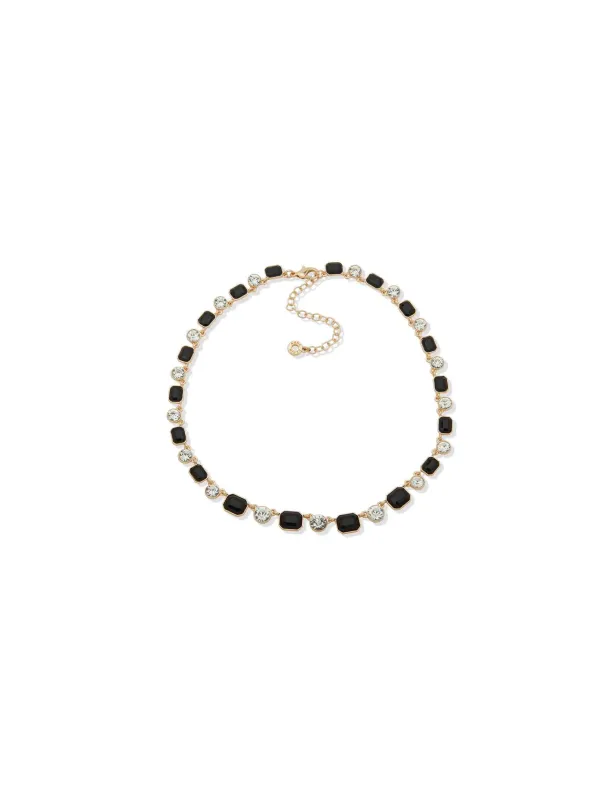 Bright Crystal Necklace - Jet sold by Anne Klein