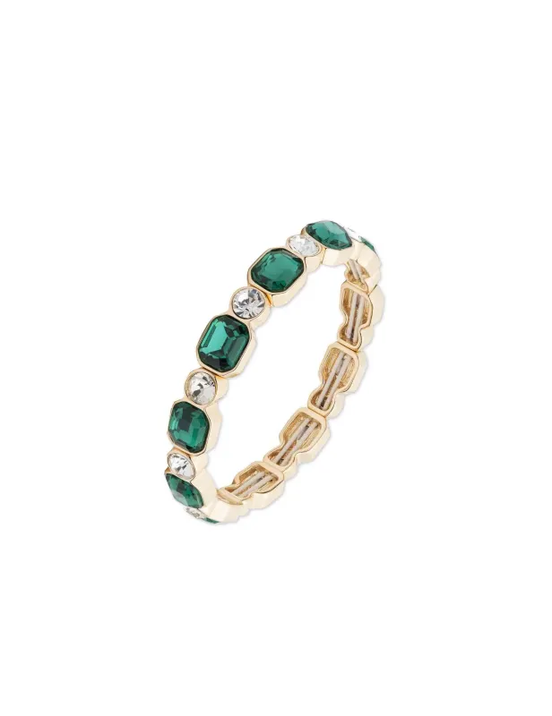 Bright Crystal Stretch Bracelet - Emerald sold by Anne Klein