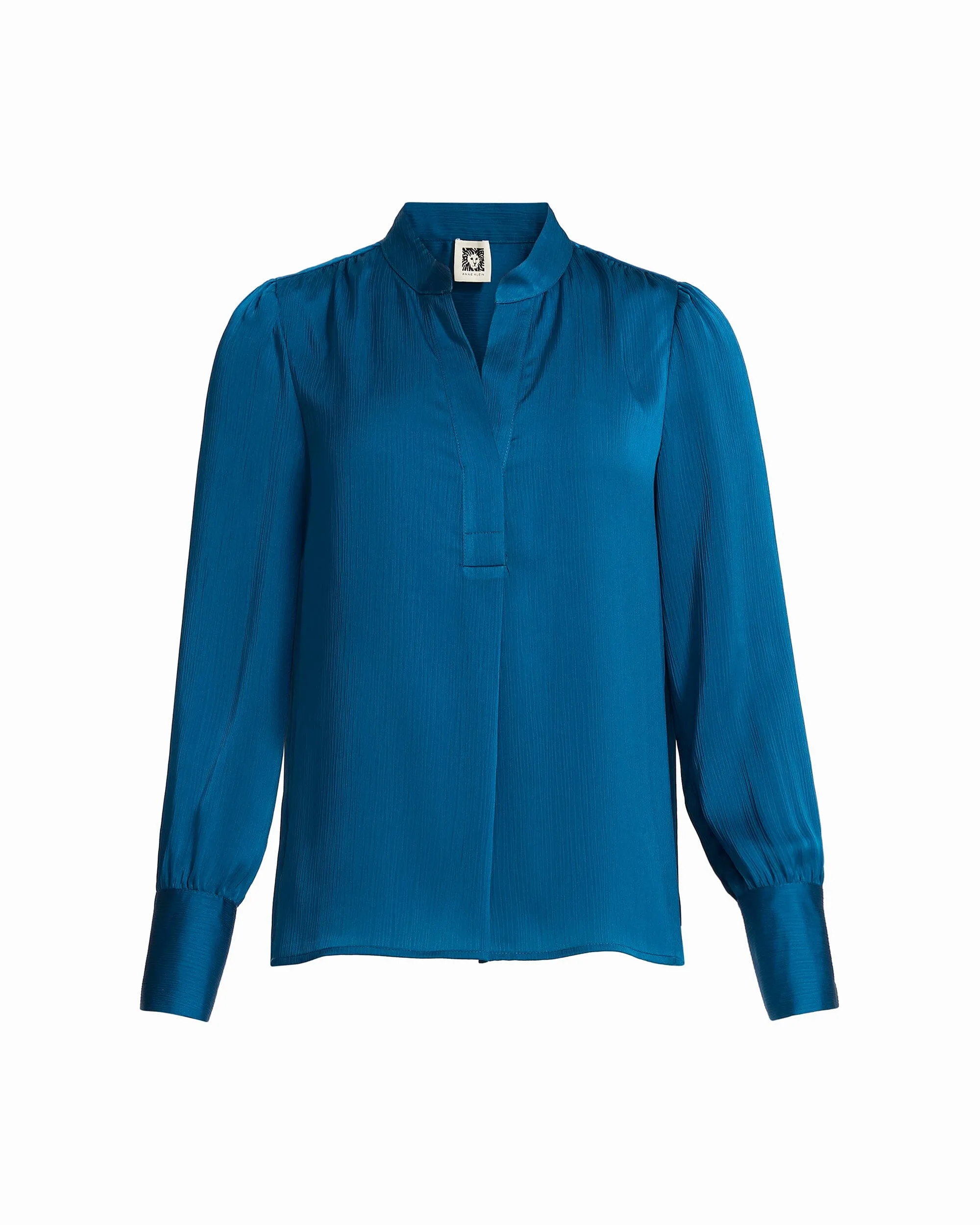 Petite Pleated V-Neck Blouse sold by Anne Klein