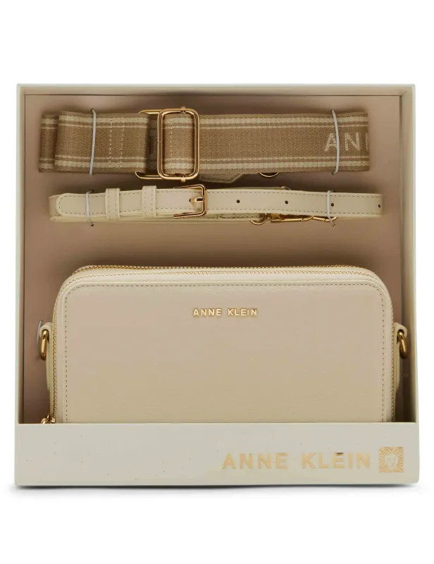 3 Piece Gift Set with Double Zip Camera Crossbody sold by Anne Klein