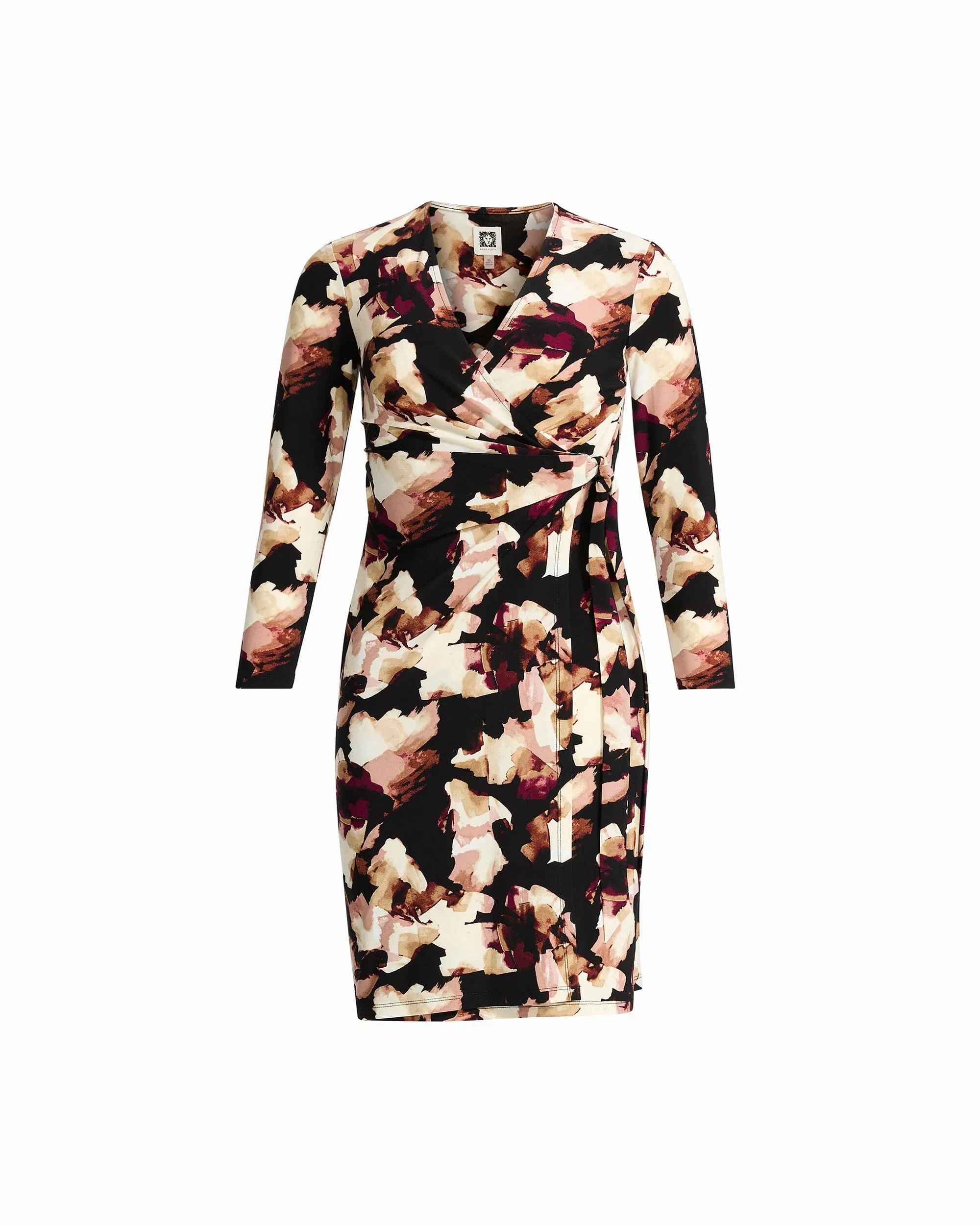 Long Sleeve Faux Wrap Dress sold by Anne Klein