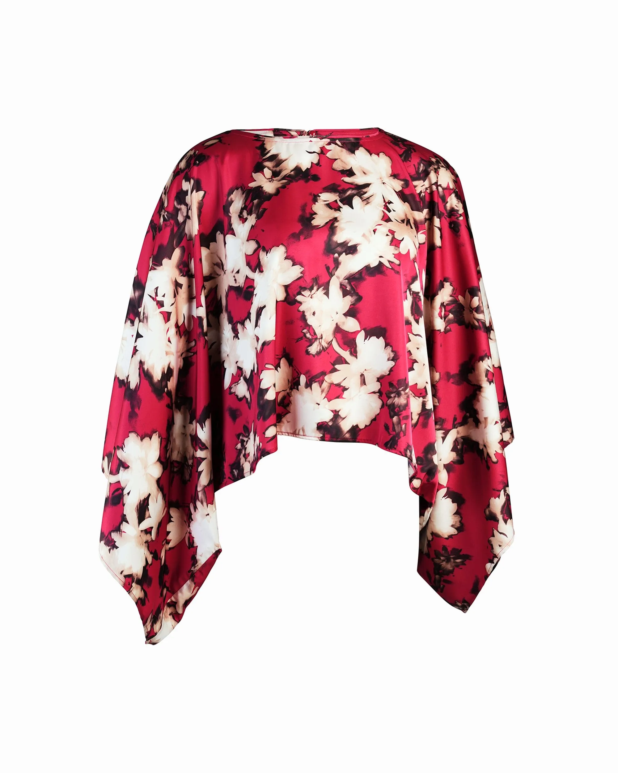 Bateau Neck Dolman Sleeve Cape sold by Anne Klein