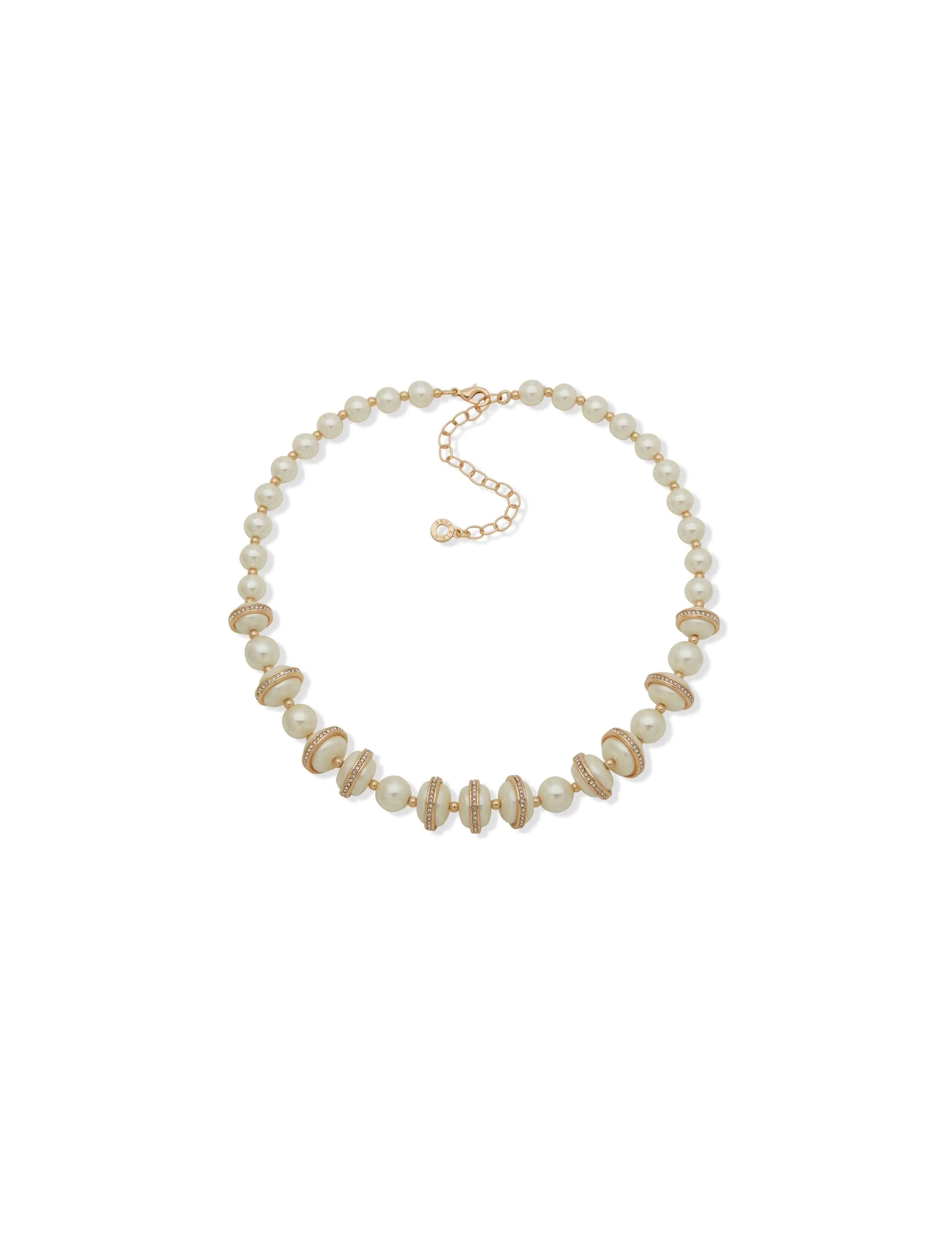 Pearl and Crystal Necklace sold by Anne Klein
