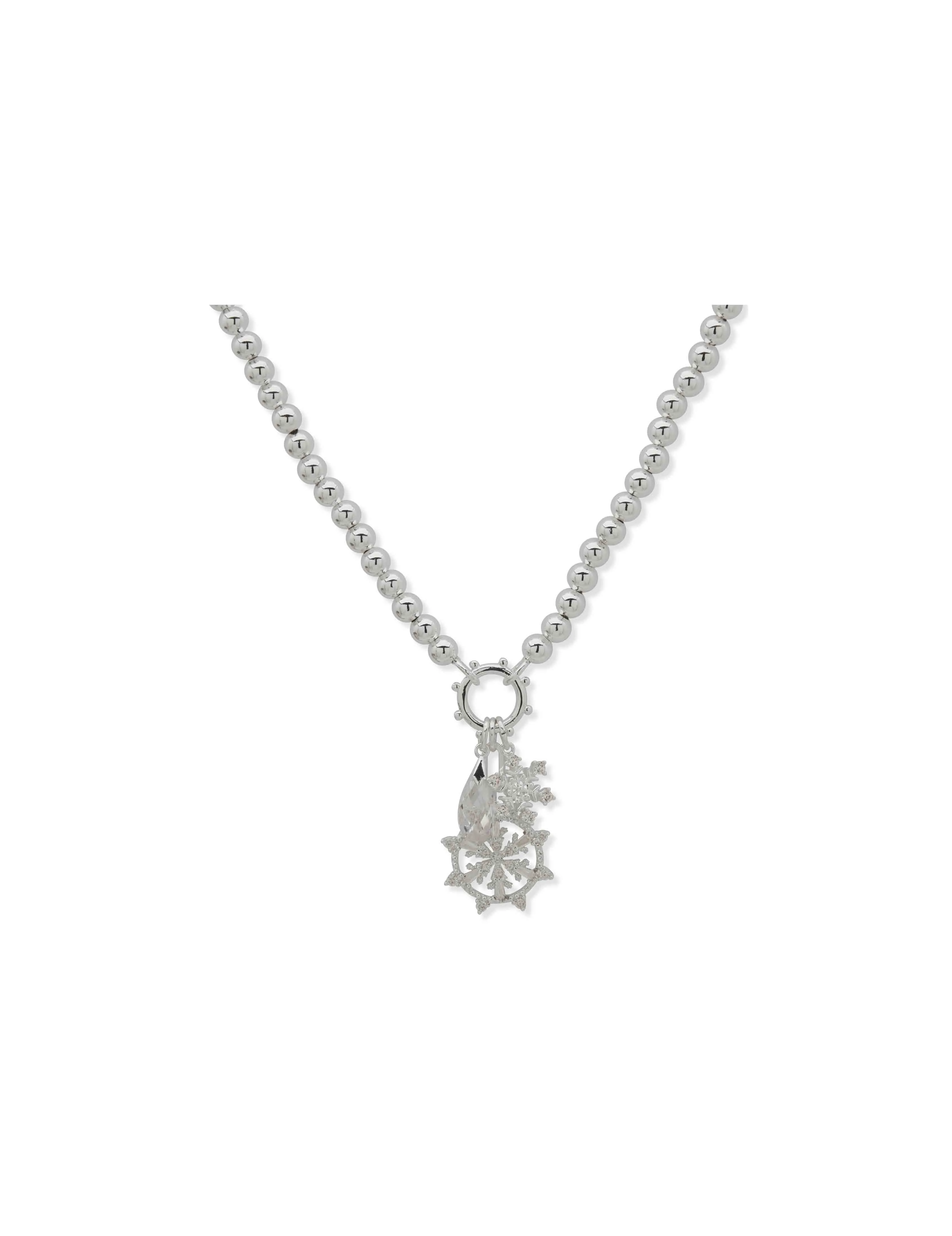 Snowflake Charms & Pendant Necklace sold by Anne Klein