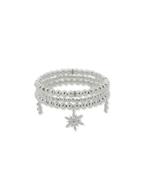 3 Piece Snowflake Bracelet Set sold by Anne Klein