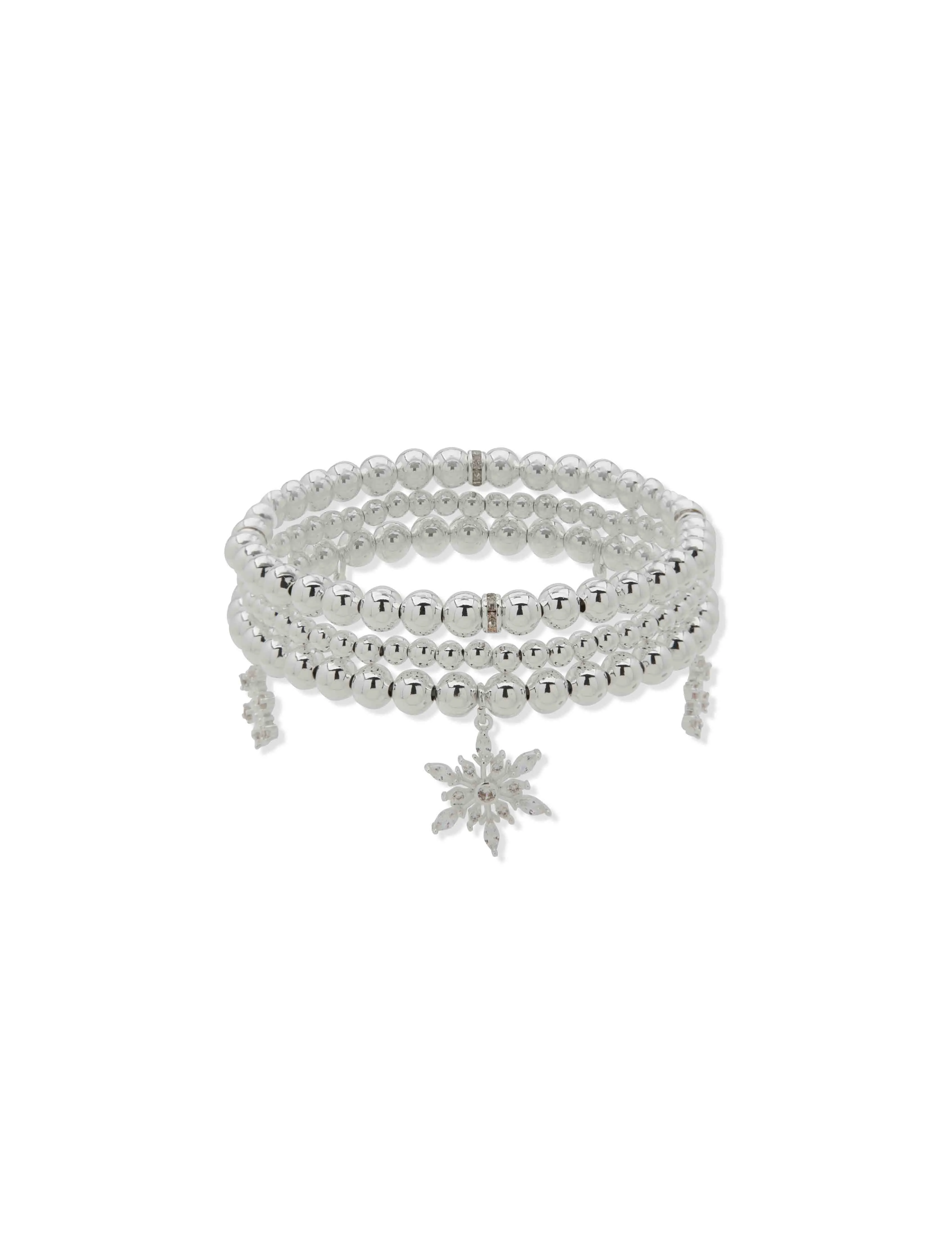 3 Piece Snowflake Bracelet Set sold by Anne Klein
