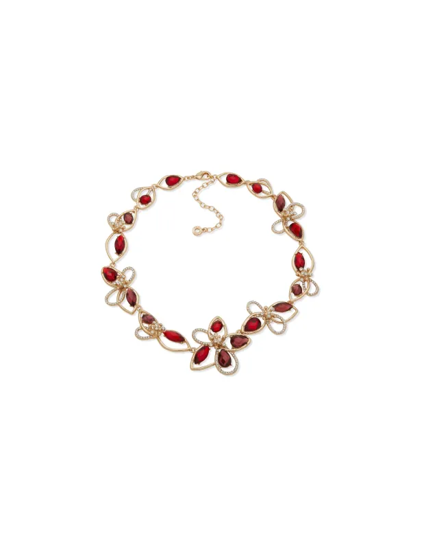 Floral station Drama Necklace sold by Anne Klein