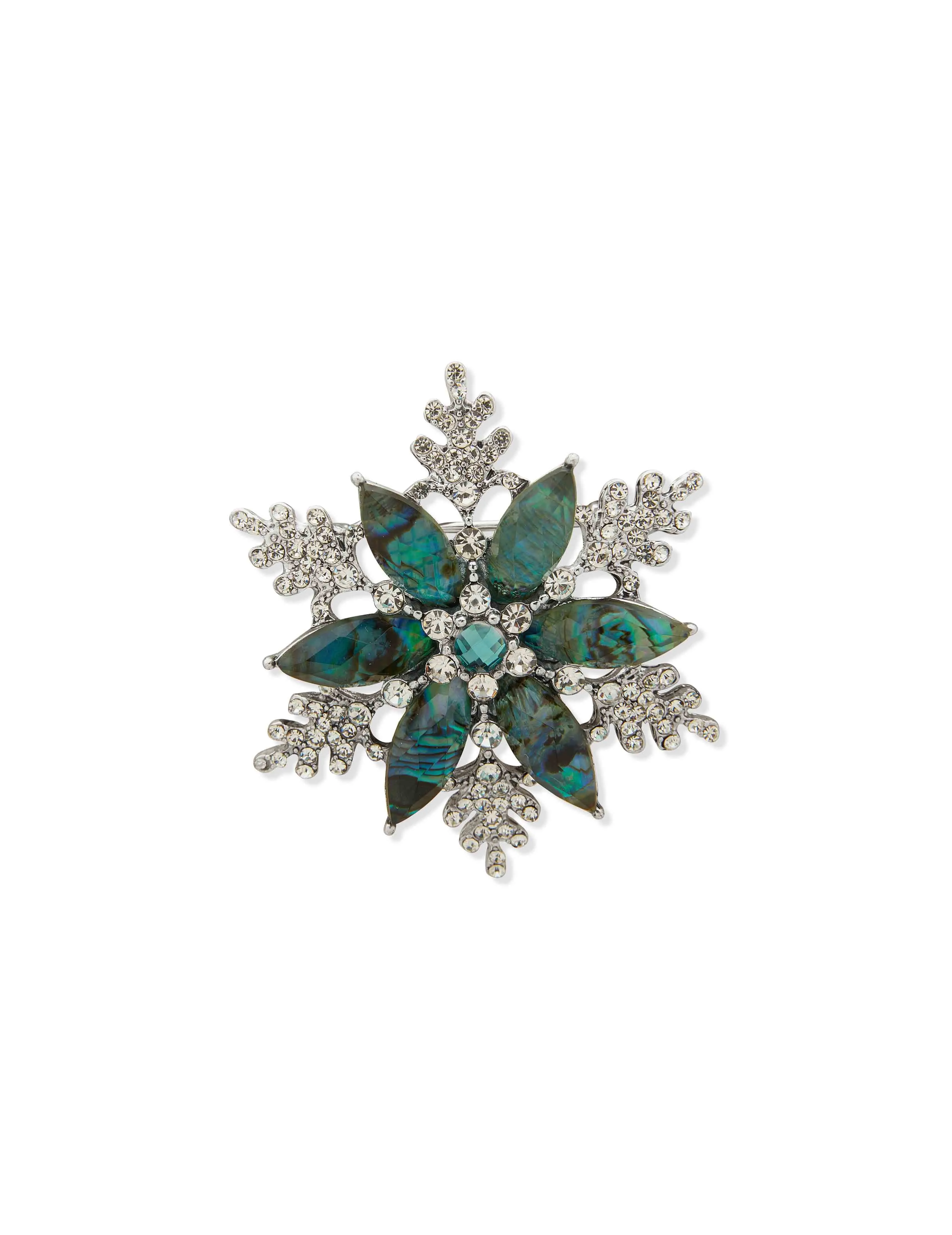 Blue Crystal Snowflake Pin sold by Anne Klein