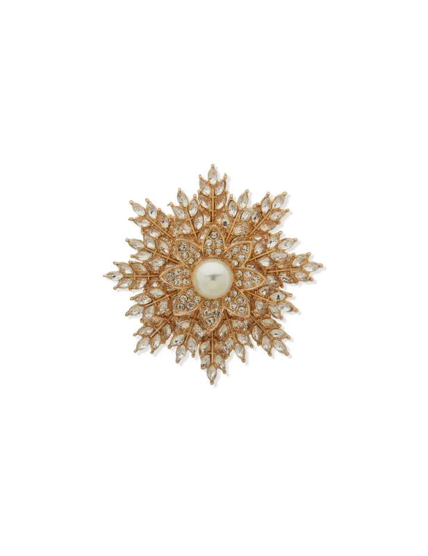 Pearl Snowflake Pin sold by Anne Klein