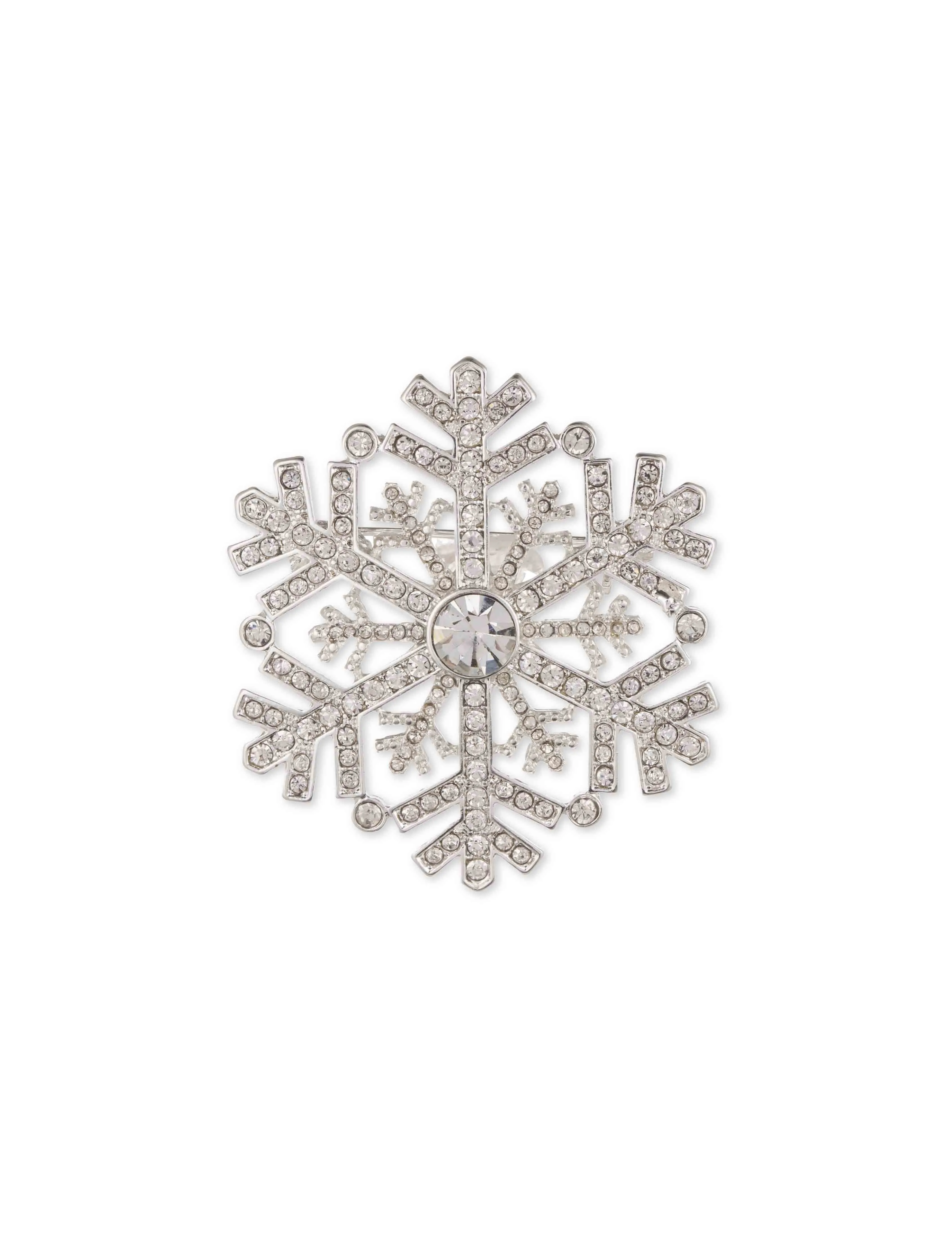 Silver Snowflake Pin sold by Anne Klein