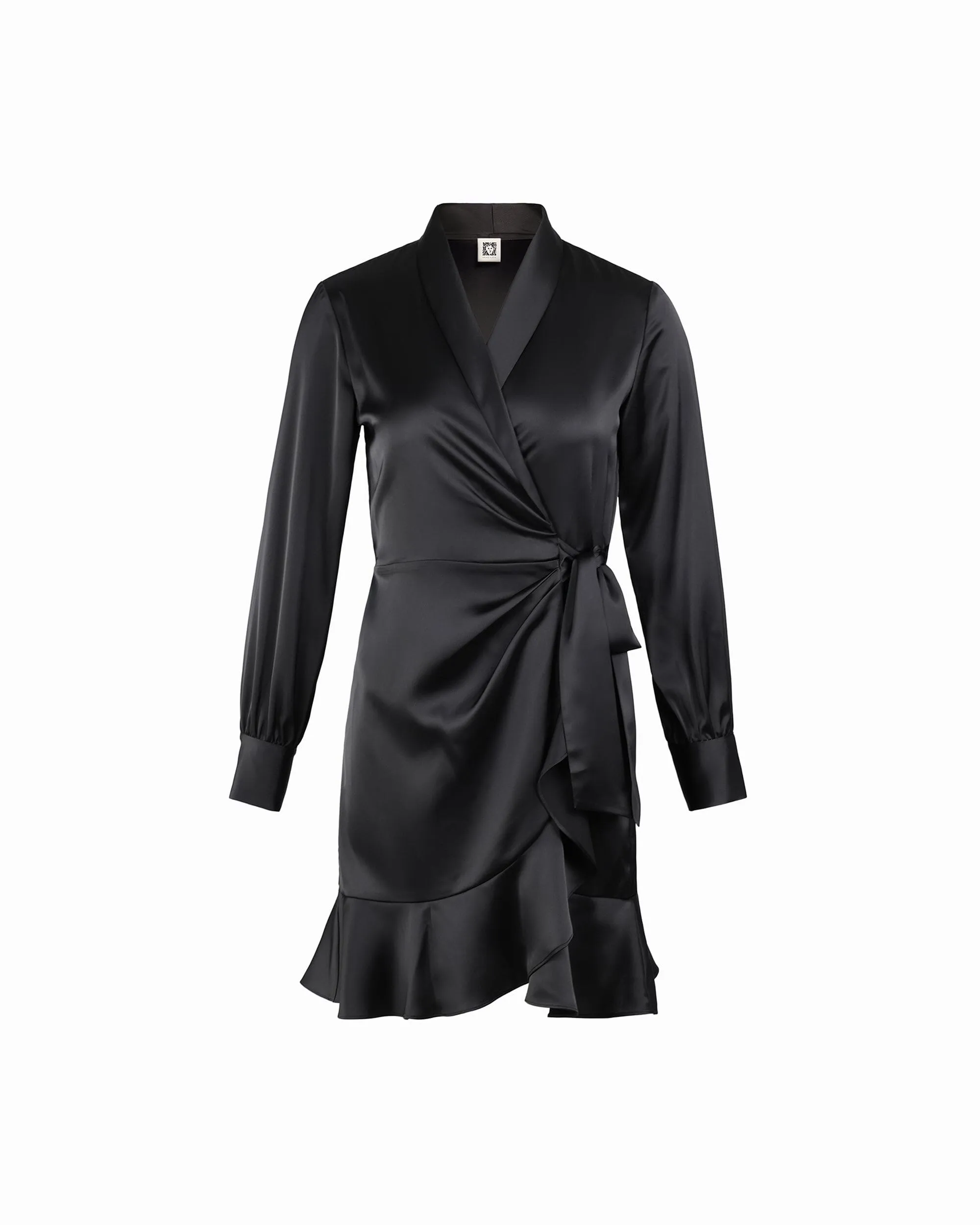 Shawl Collar Faux Wrap Dress sold by Anne Klein
