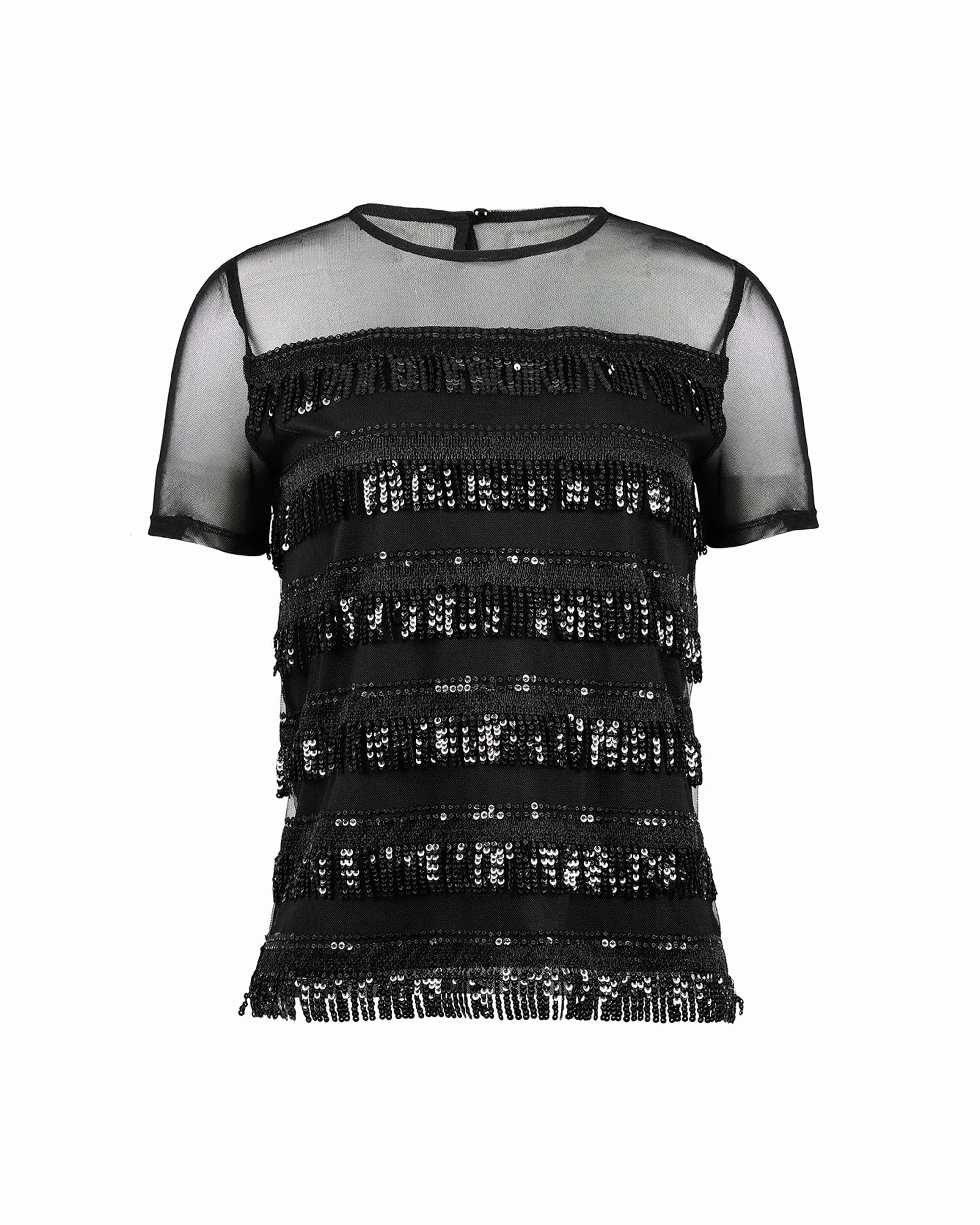 Short Sleeve Combo Yoke Blouse sold by Anne Klein