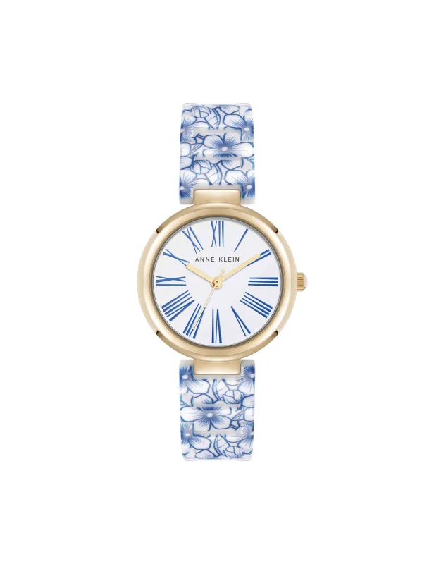 Botanical Pattern Ceramic Bracelet Watch sold by Anne Klein