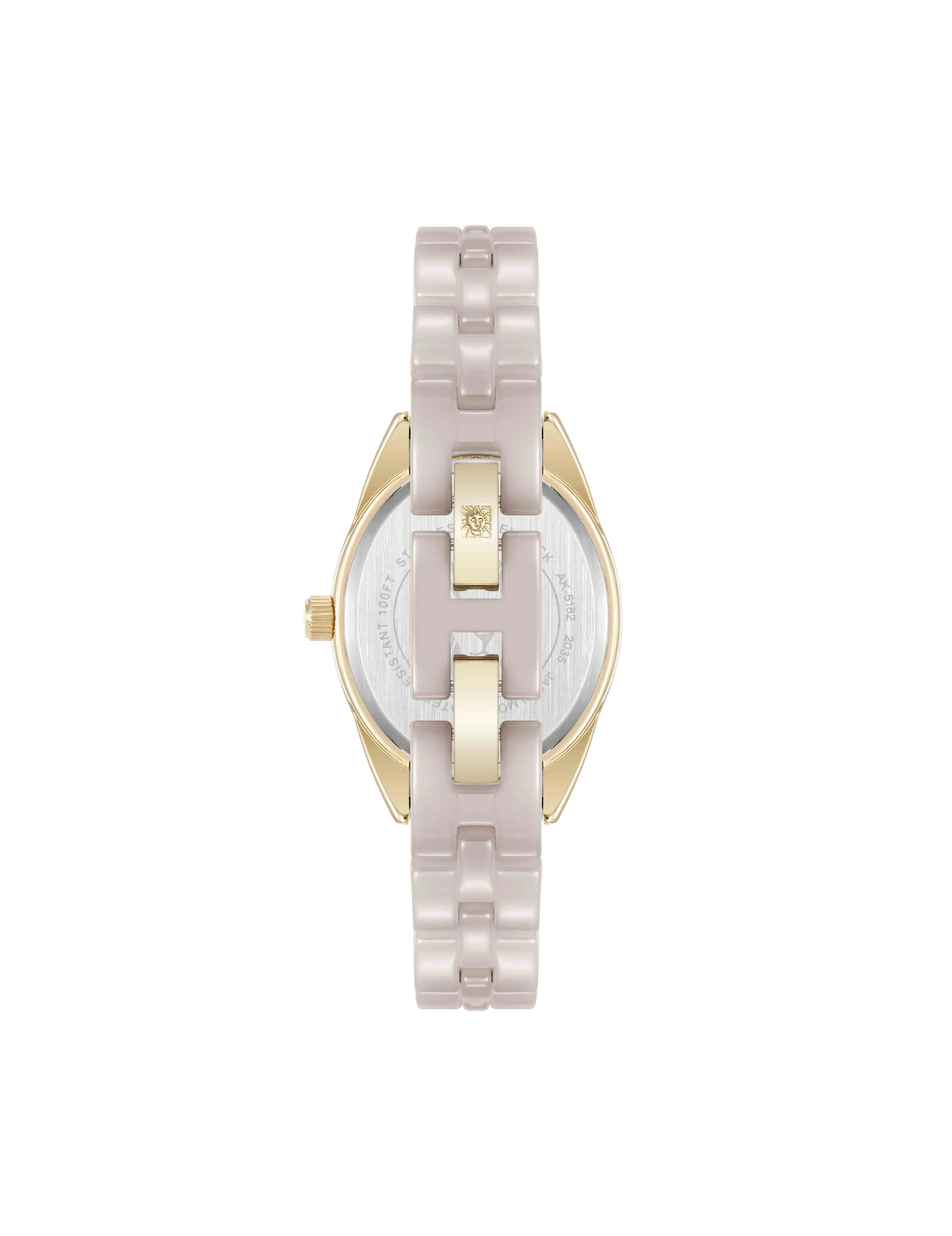 Oval Ceramic Diamond Dial Bracelet Watch sold by Anne Klein product image thumbnail 2
