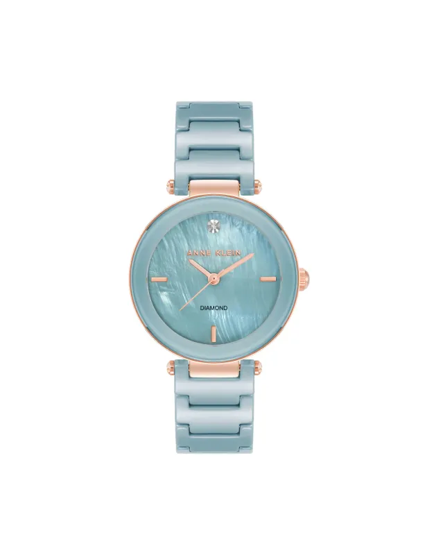 Diamond Accented Ceramic Bracelet Watch sold by Anne Klein