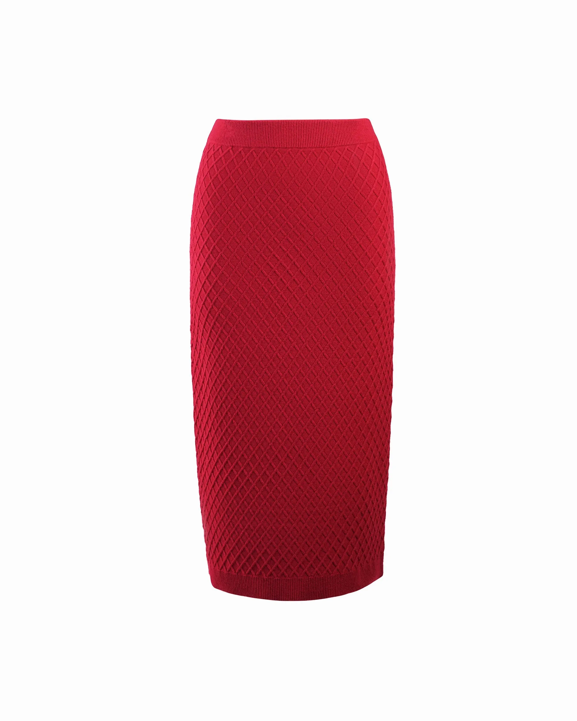 Diamond Stitch Sweater Skirt sold by Anne Klein