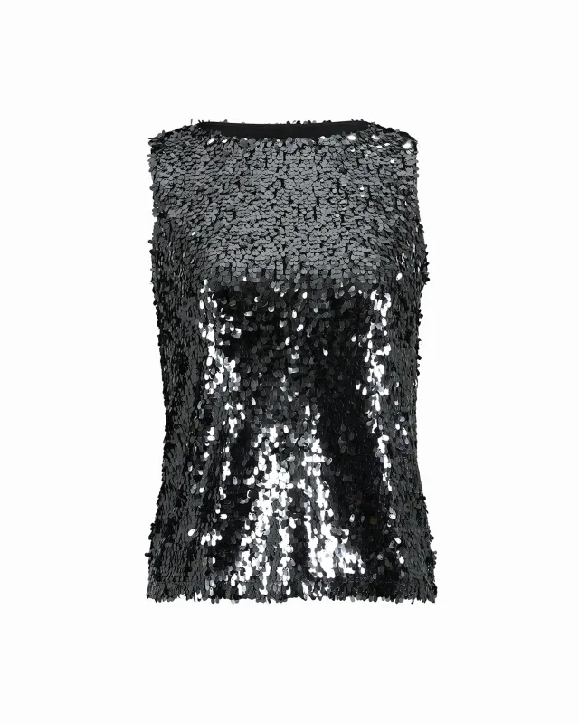 Sleeveless Boatneck Shell sold by Anne Klein