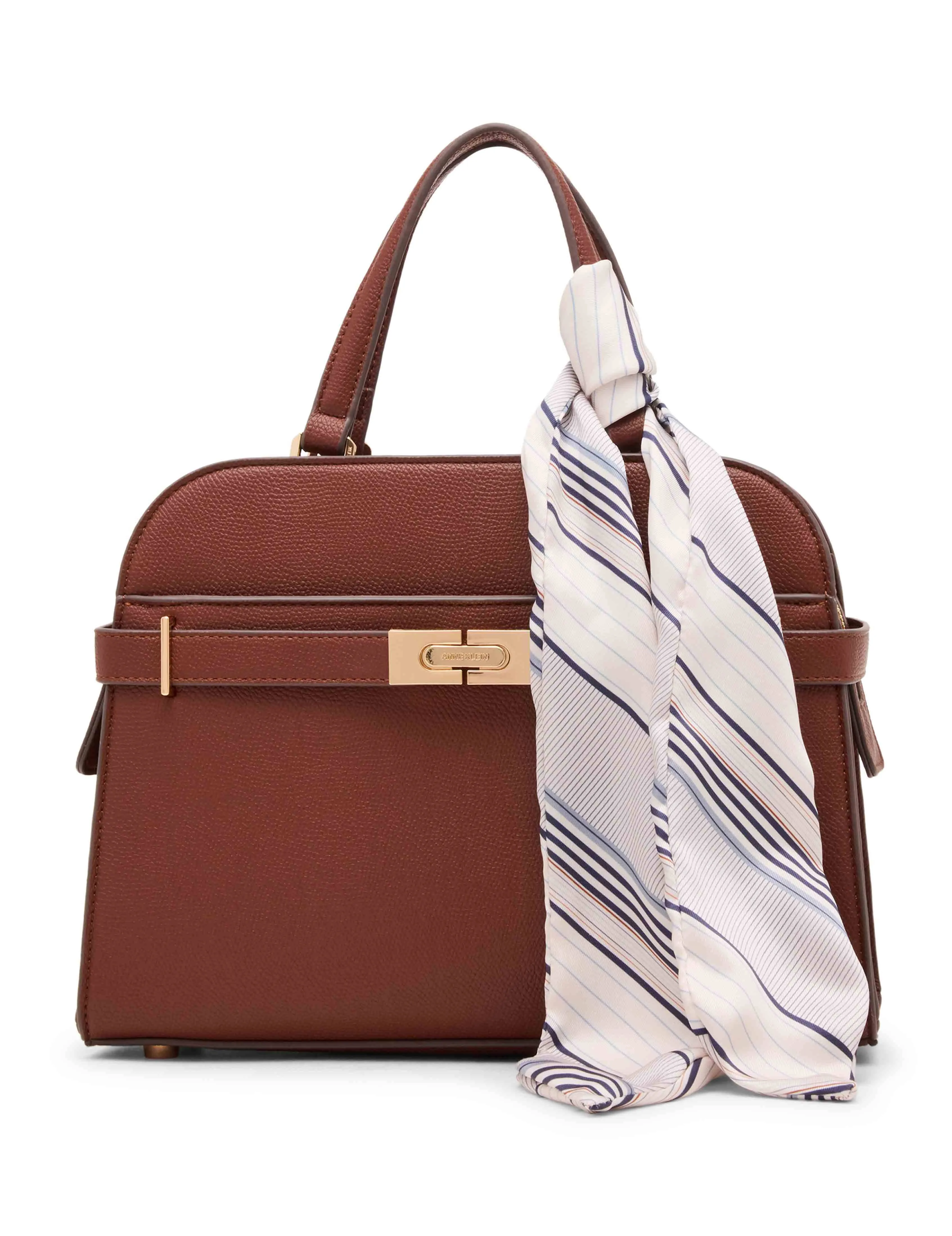 Medium Belted Satchel with Convertible Strap sold by Anne Klein