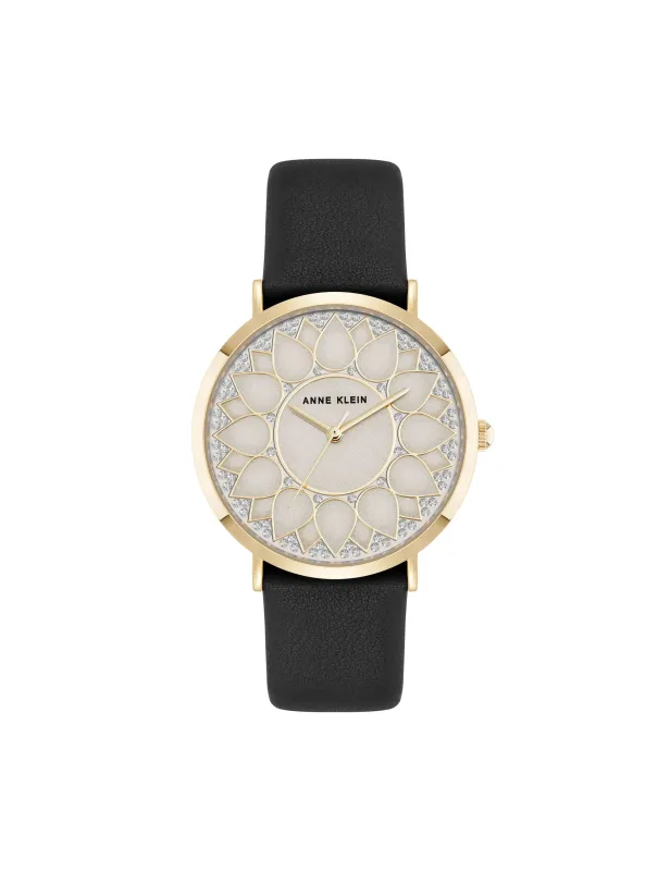 Patterned Dial Strap Watch sold by Anne Klein