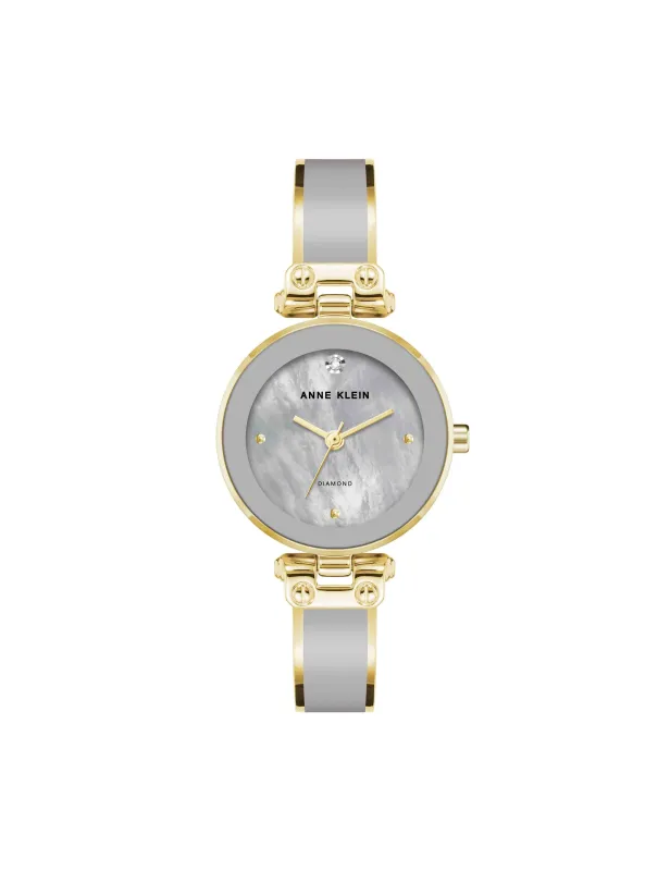 Diamond Accent Bangle Watch sold by Anne Klein