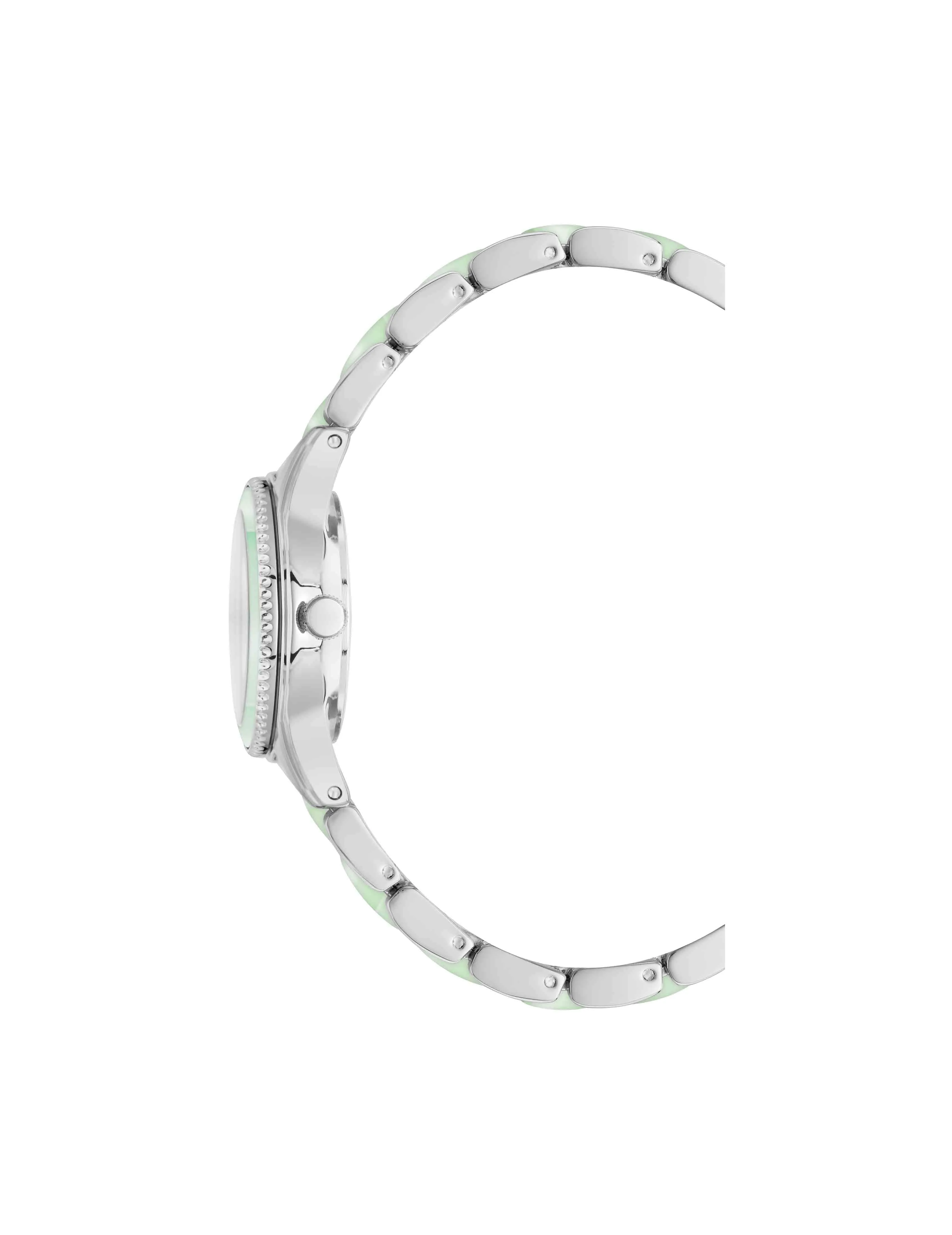 Pearlescent Resin Link Bracelet Watch sold by Anne Klein product image thumbnail 3