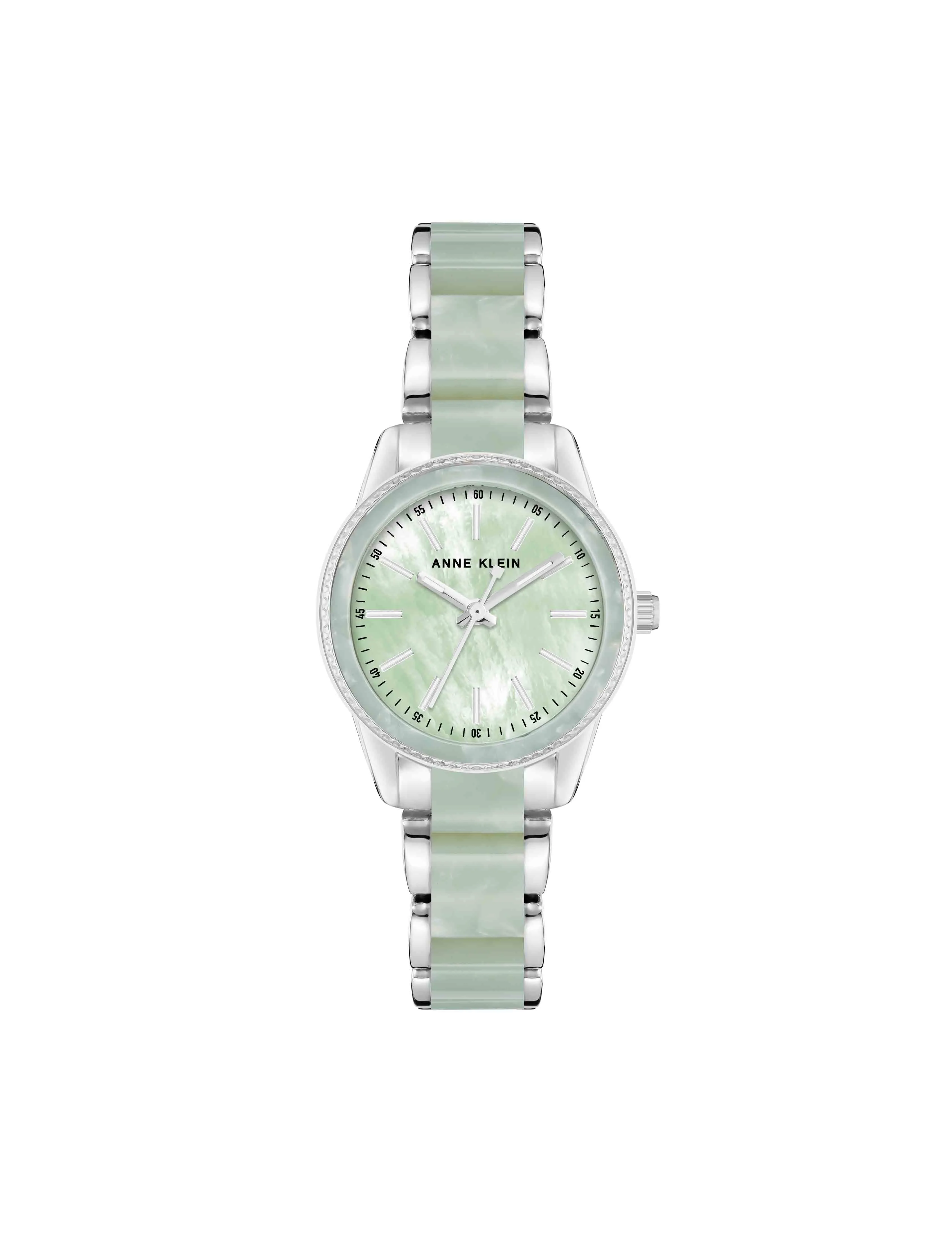 Pearlescent Resin Link Bracelet Watch sold by Anne Klein