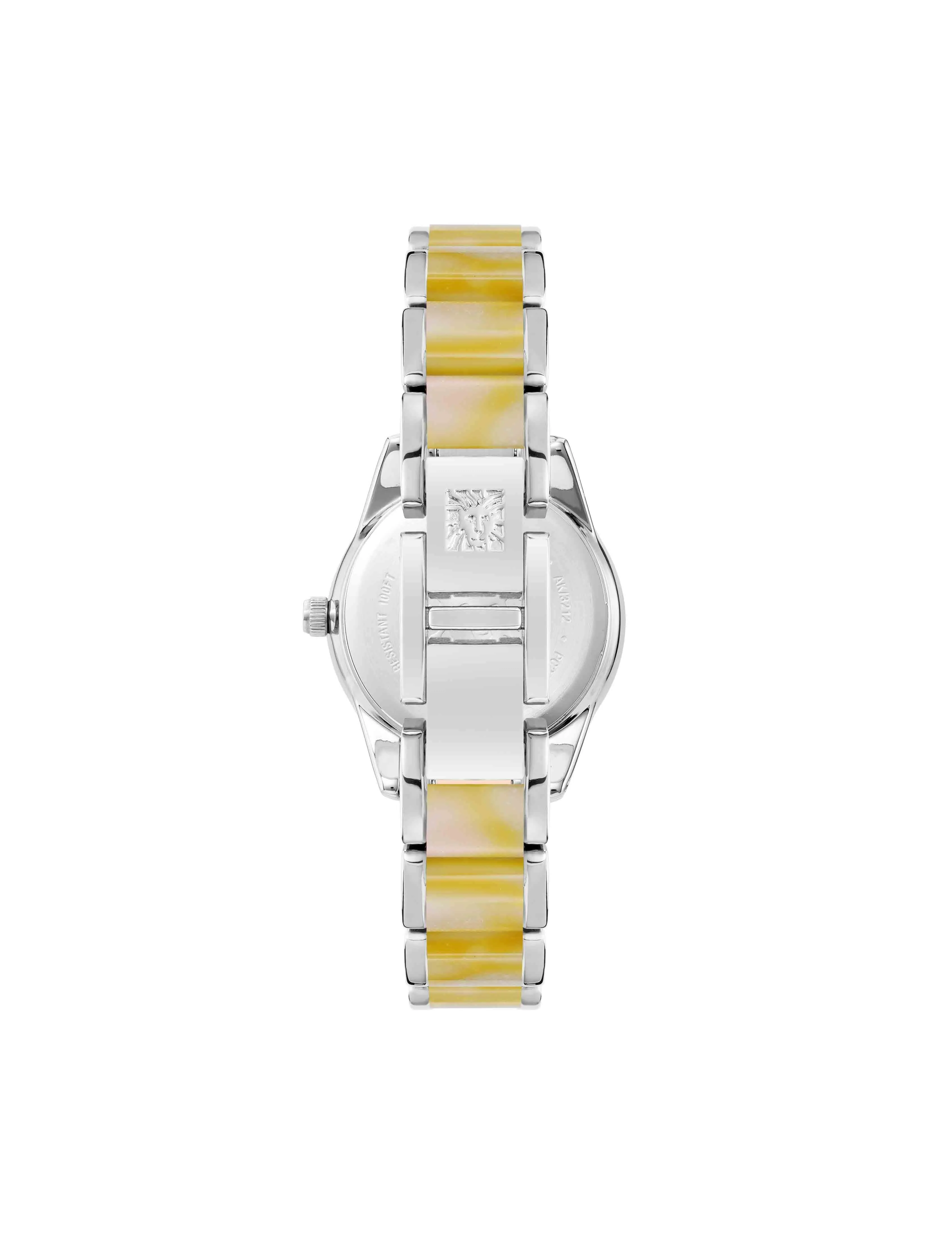 Pearlescent Resin Link Bracelet Watch sold by Anne Klein product image thumbnail 2
