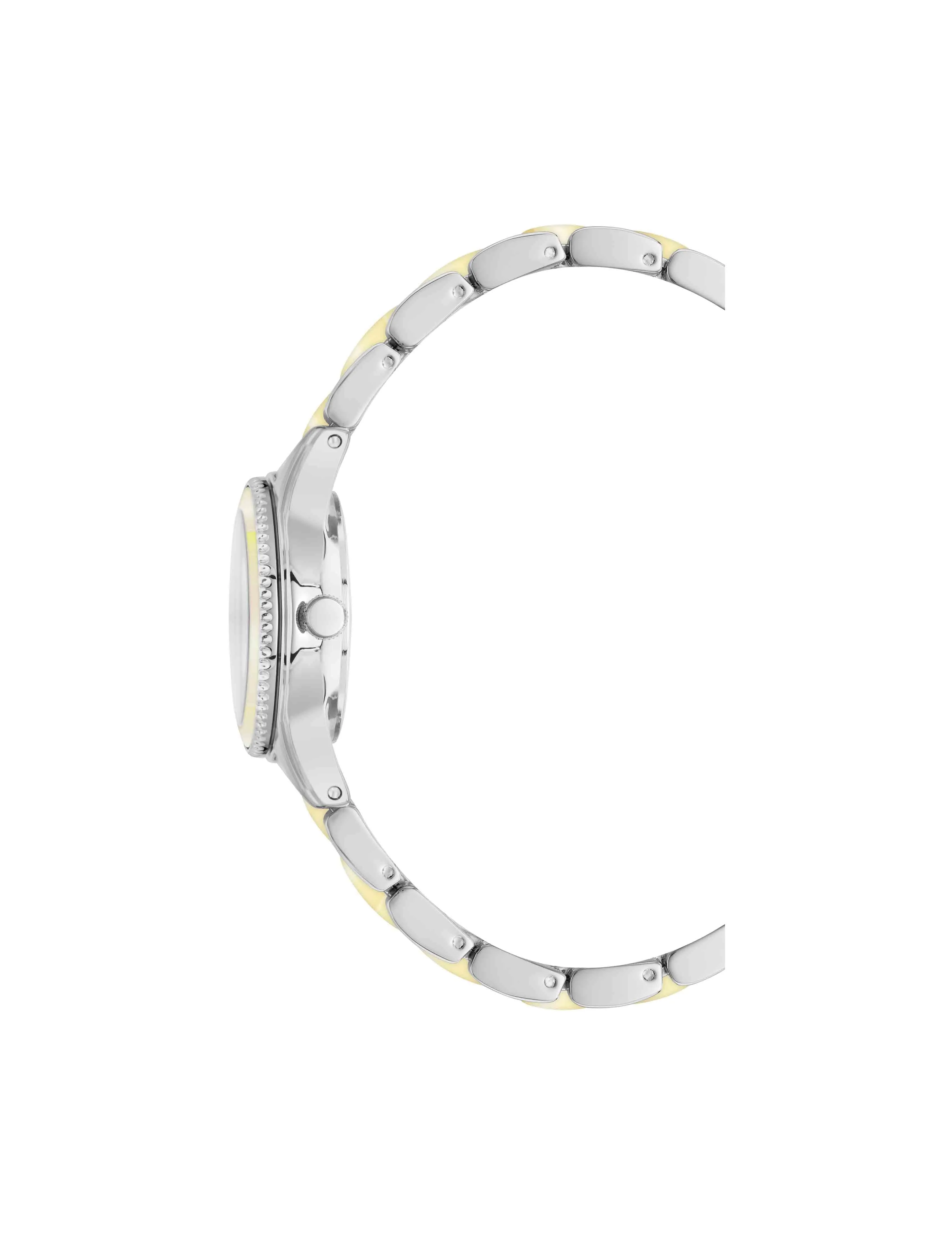 Pearlescent Resin Link Bracelet Watch sold by Anne Klein product image thumbnail 3