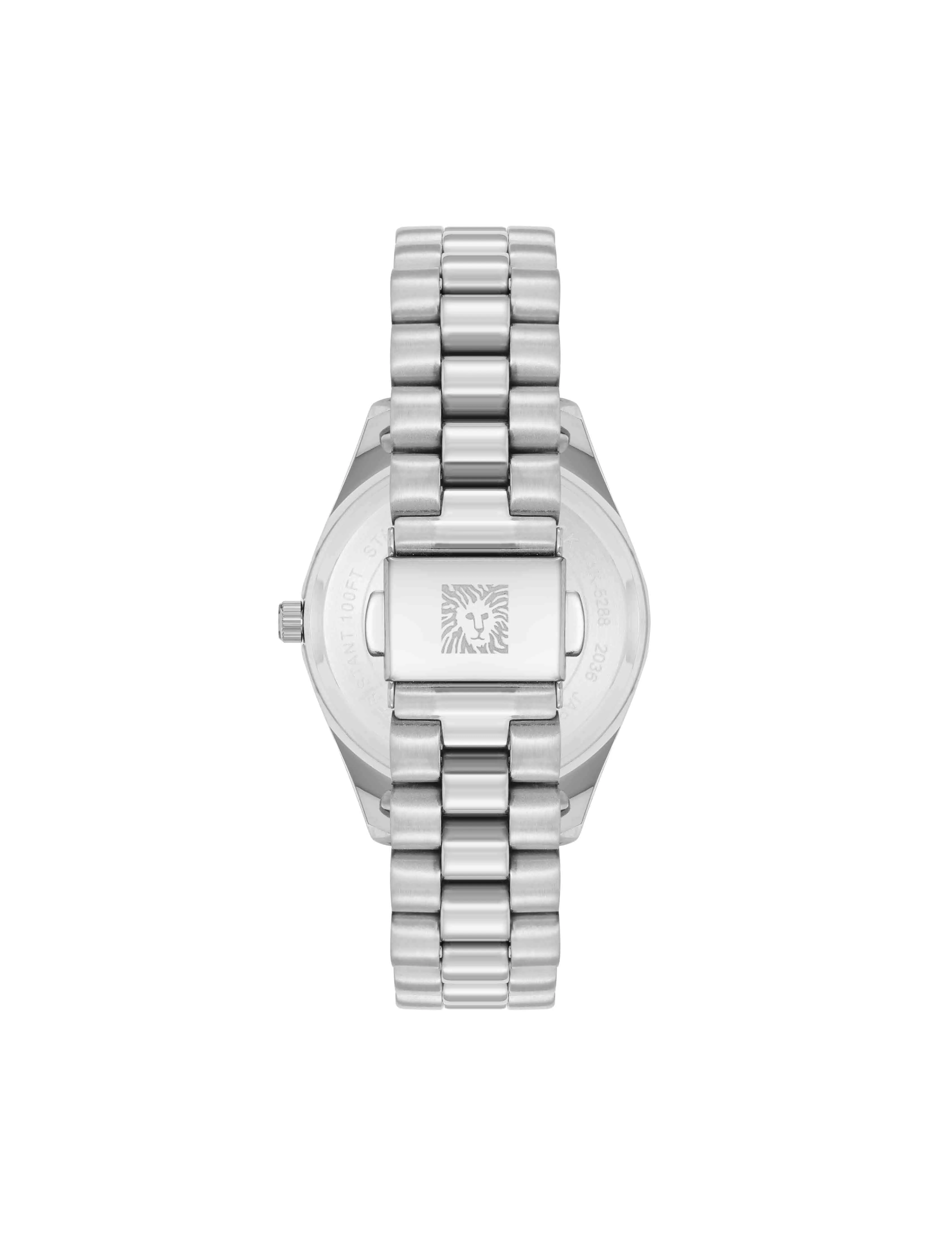 Stainless Steel Floral Dial Watch sold by Anne Klein product image thumbnail 2