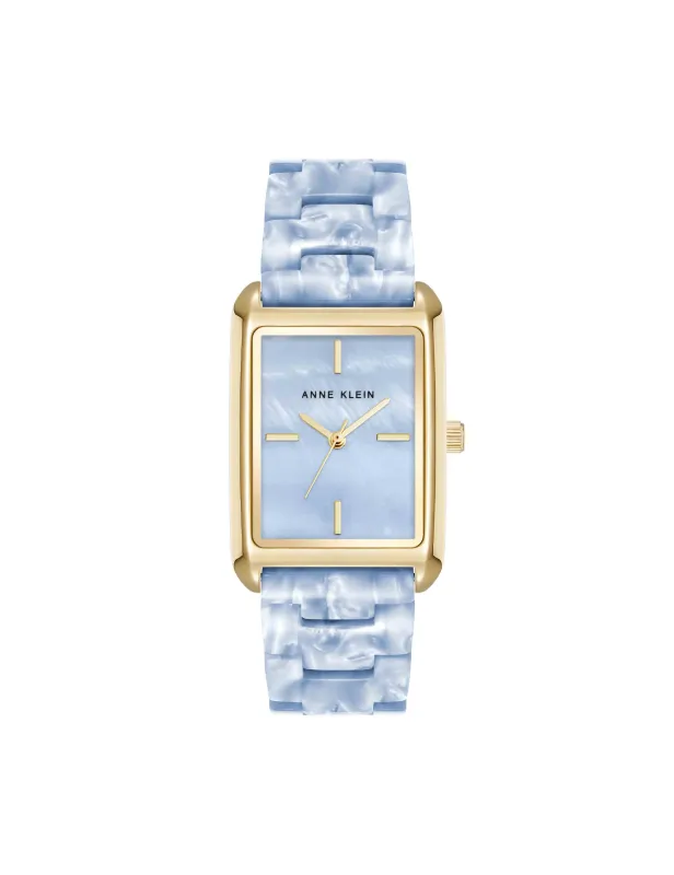 Delicate Rectangular Acetate Link Bracelet Watch sold by Anne Klein