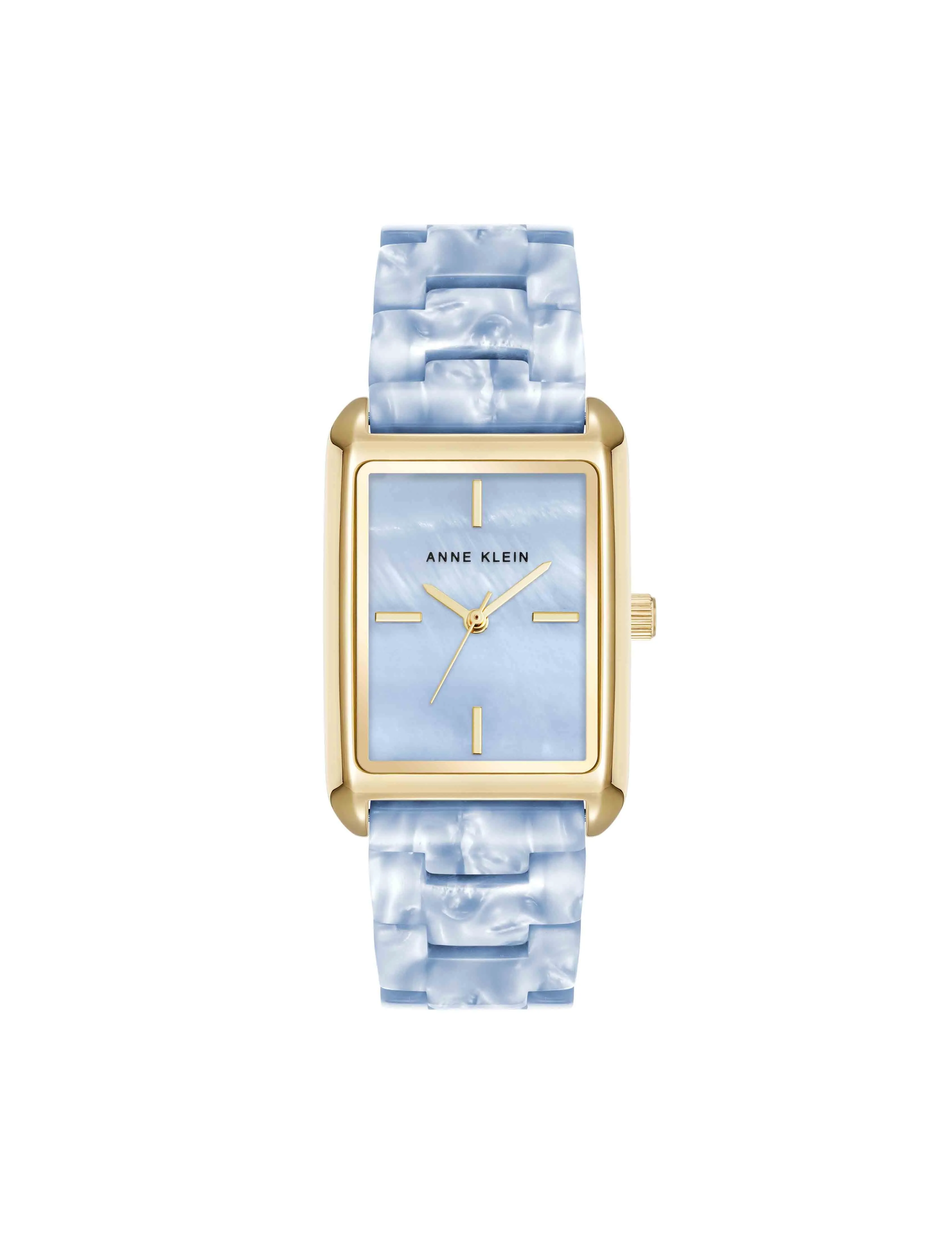 Delicate Rectangular Acetate Link Bracelet Watch sold by Anne Klein