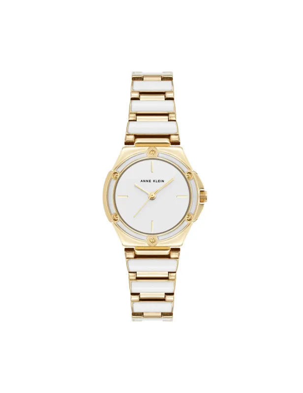 Enamel-Accented Bracelet Watch sold by Anne Klein