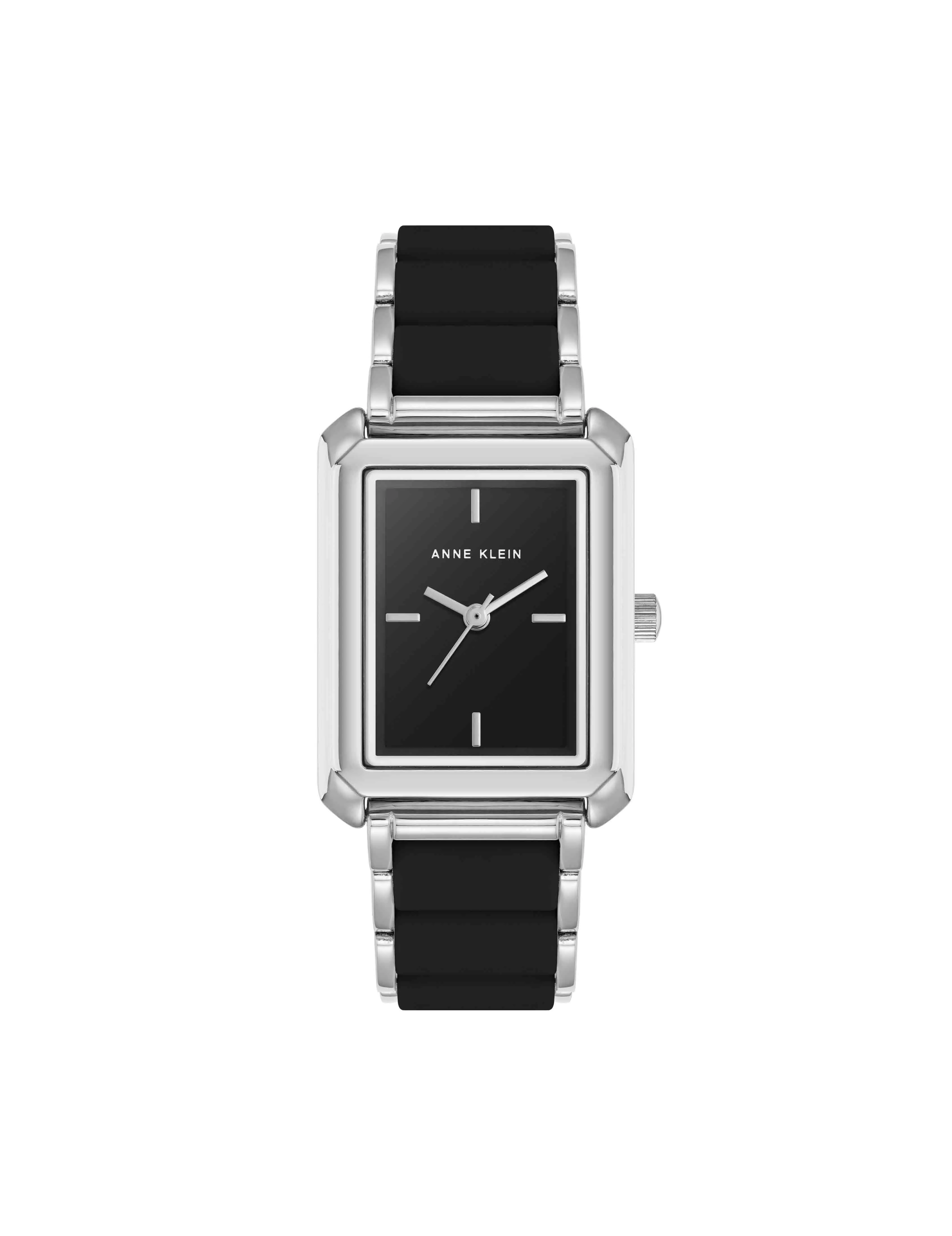 Rectangular Silicone Bracelet Watch sold by Anne Klein