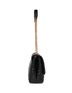 Quilted Convertible Flap Shoulder Bag With Turn Lock sold by Anne Klein