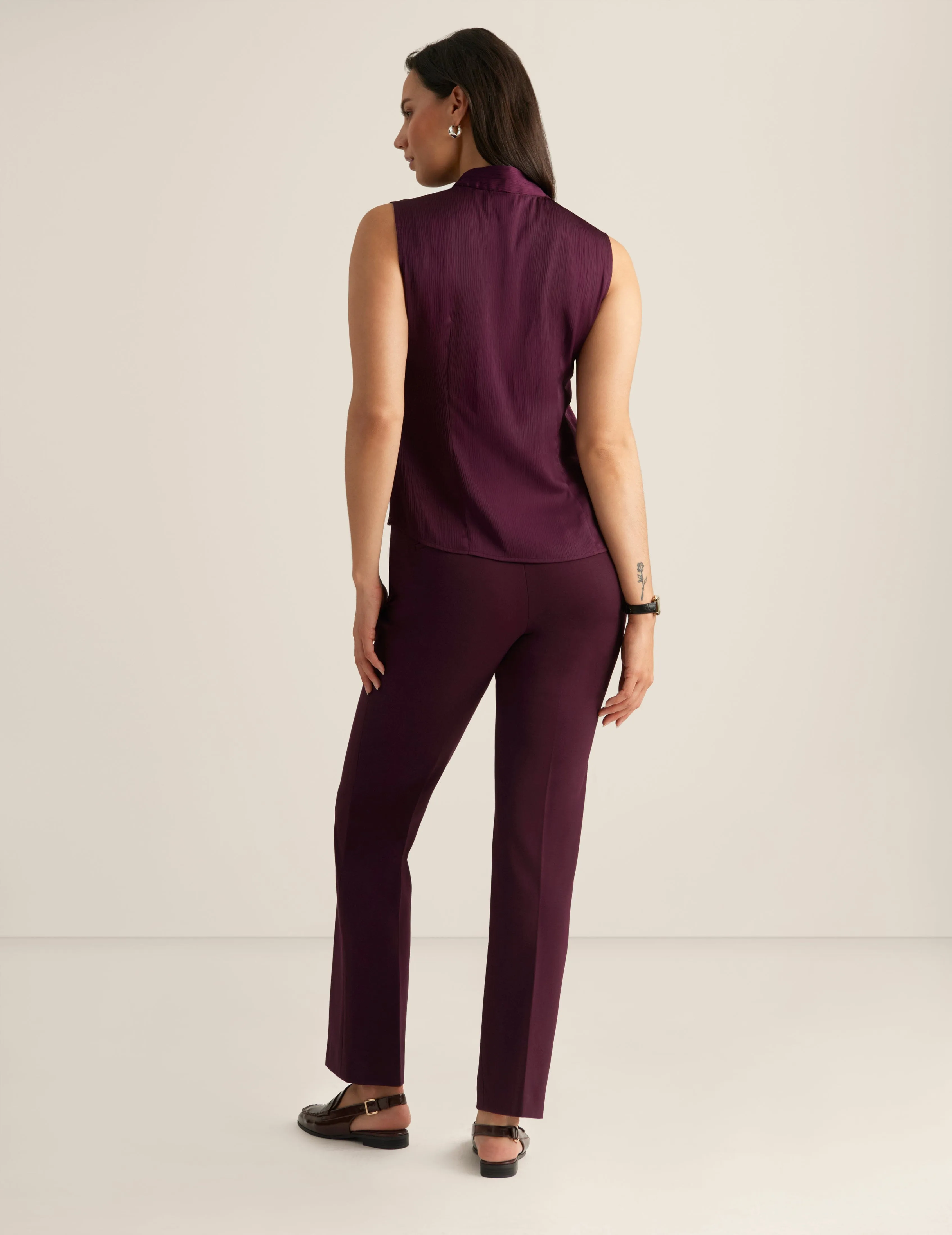 Sleeveless Tie Neck Blouse sold by Anne Klein product image thumbnail 2