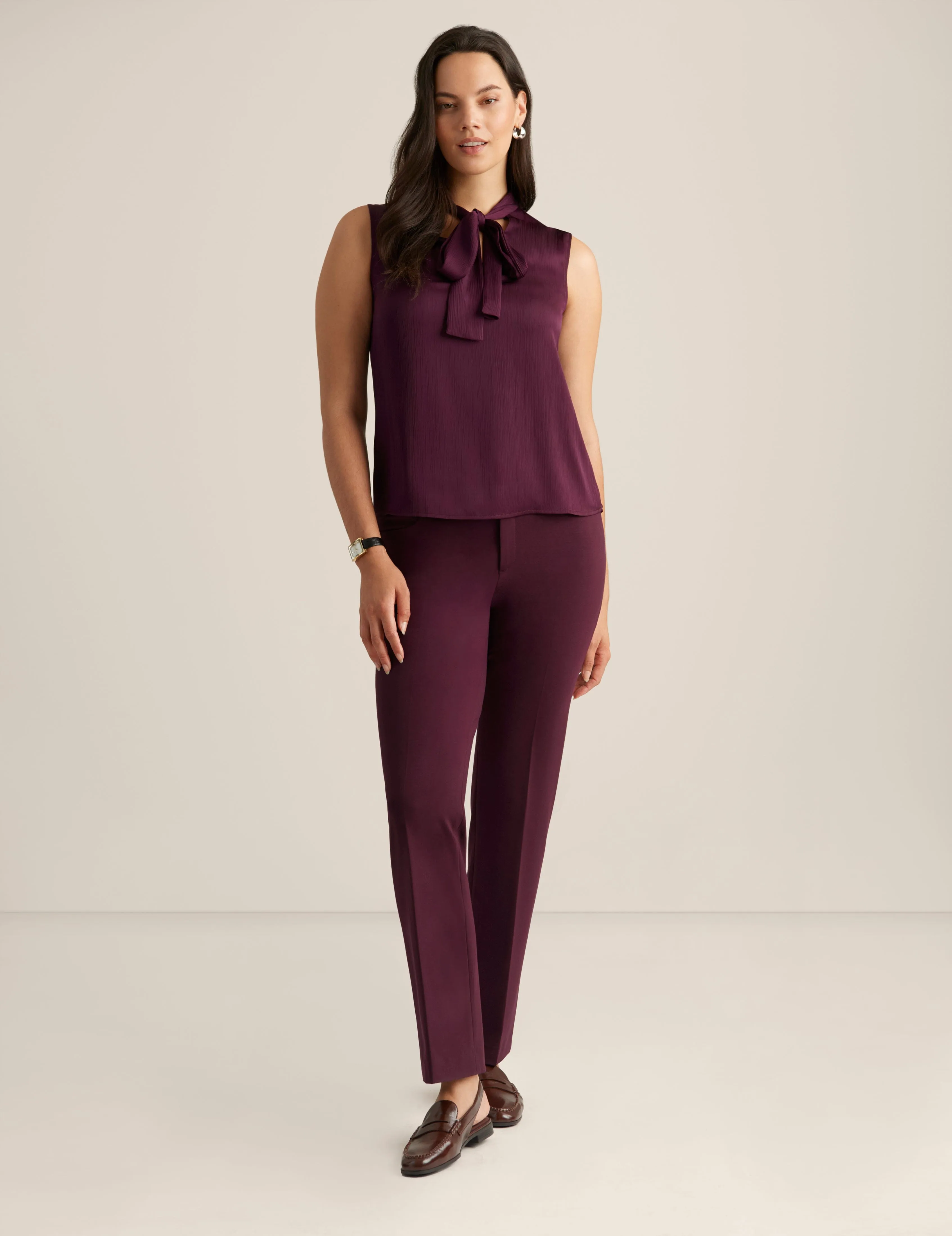 Sleeveless Tie Neck Blouse sold by Anne Klein