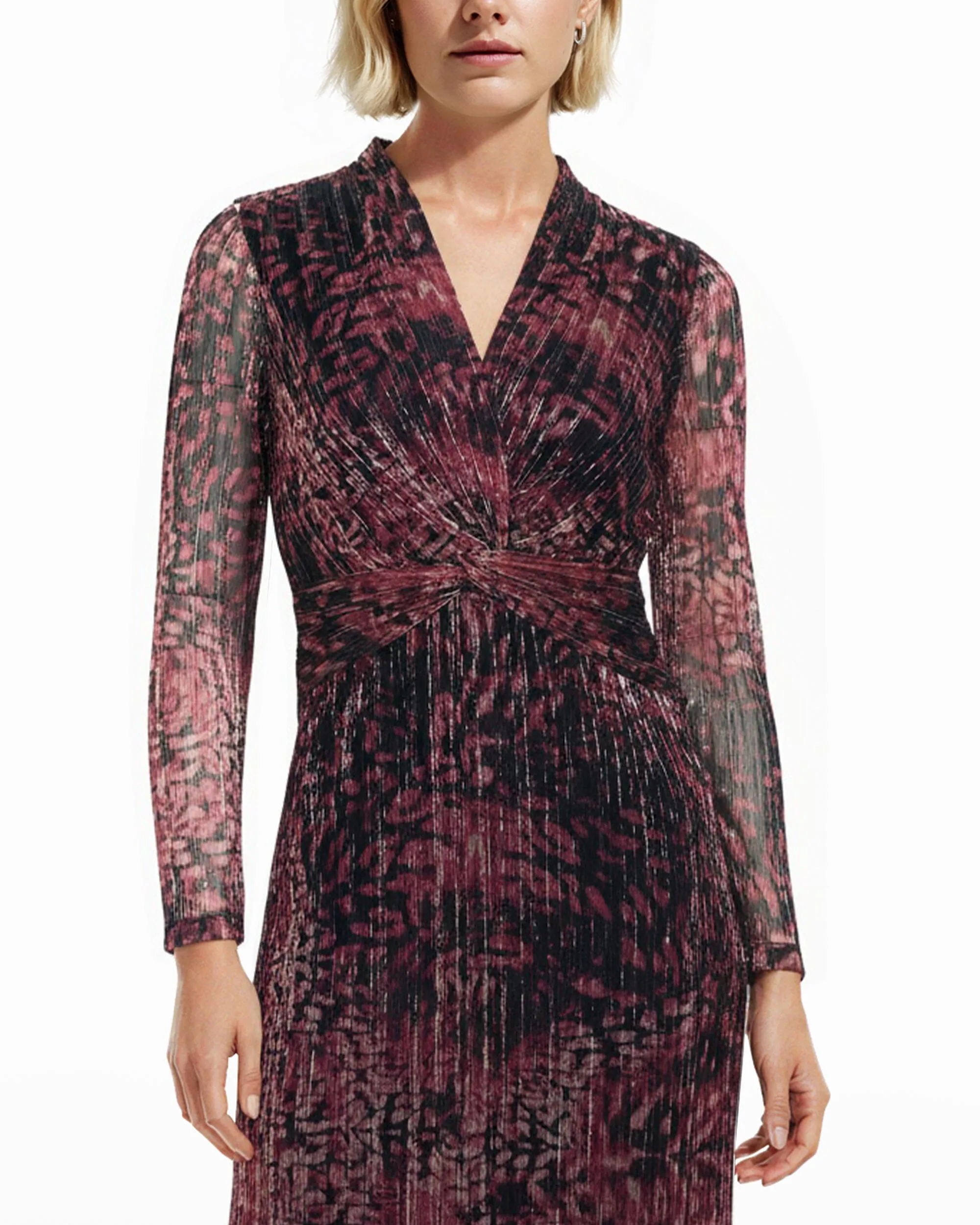 Petite Twist Front Midi Dress sold by Anne Klein product image thumbnail 2