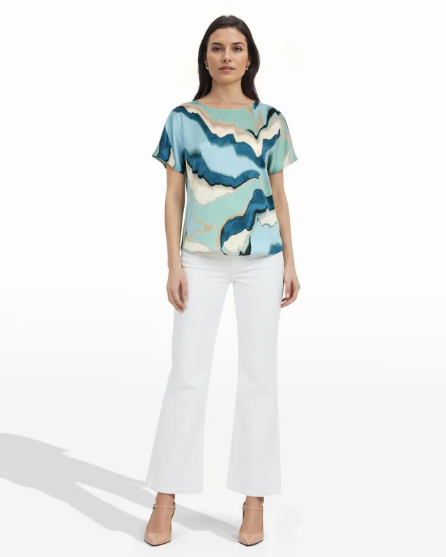 Bateau Neck Top sold by Anne Klein