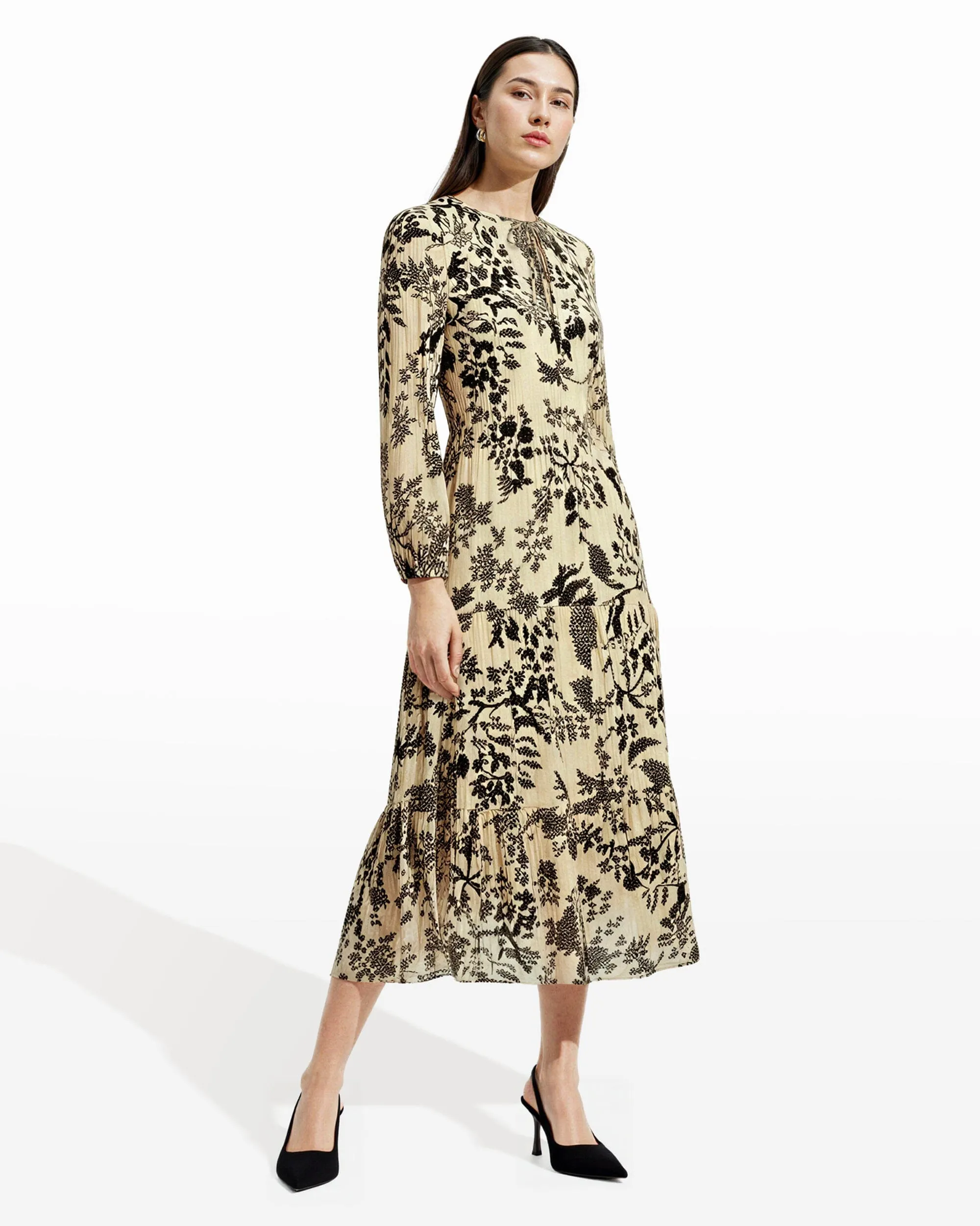 Plus Tiered Patio Dress sold by Anne Klein product image thumbnail 2