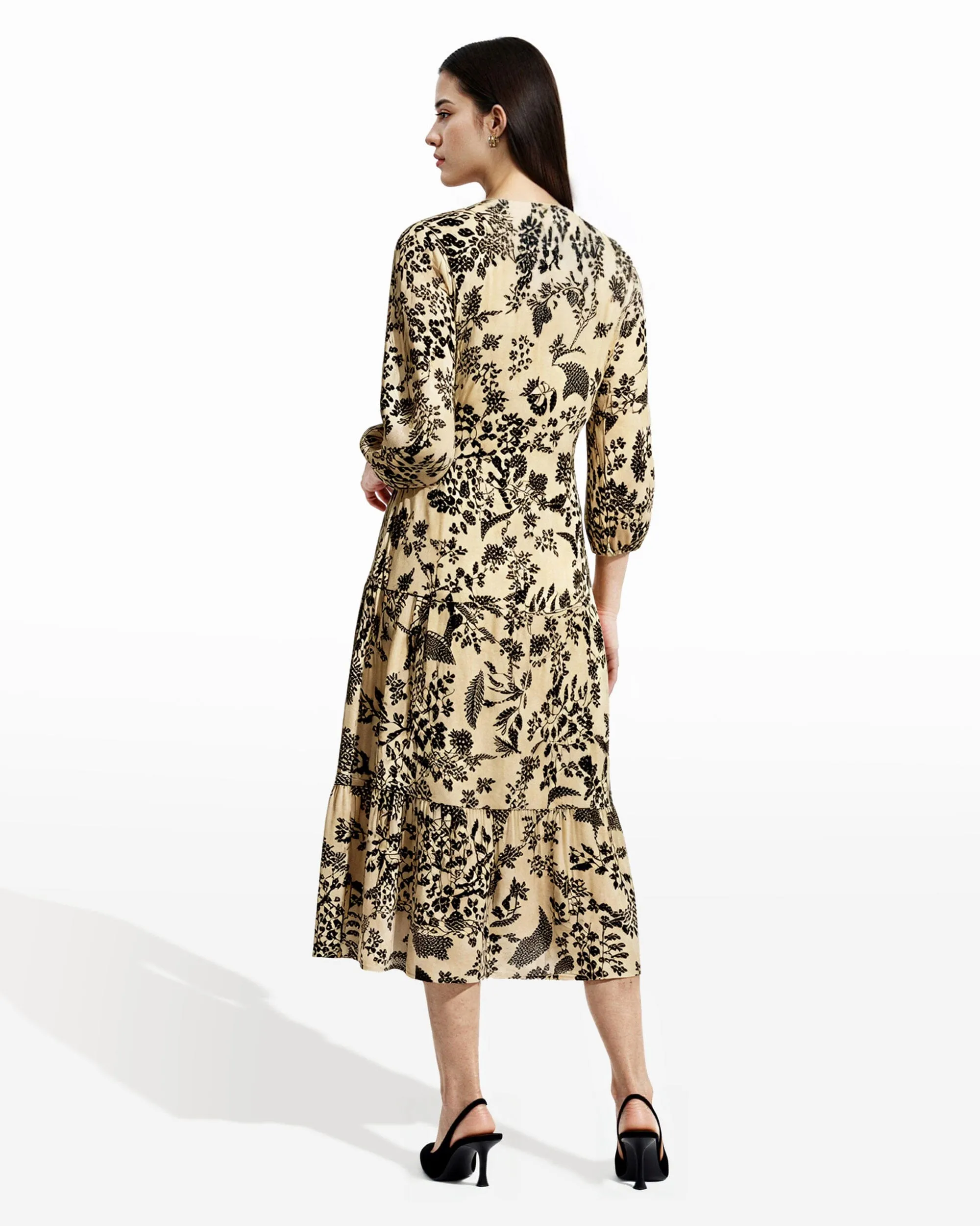 Plus Tiered Patio Dress sold by Anne Klein product image thumbnail 4