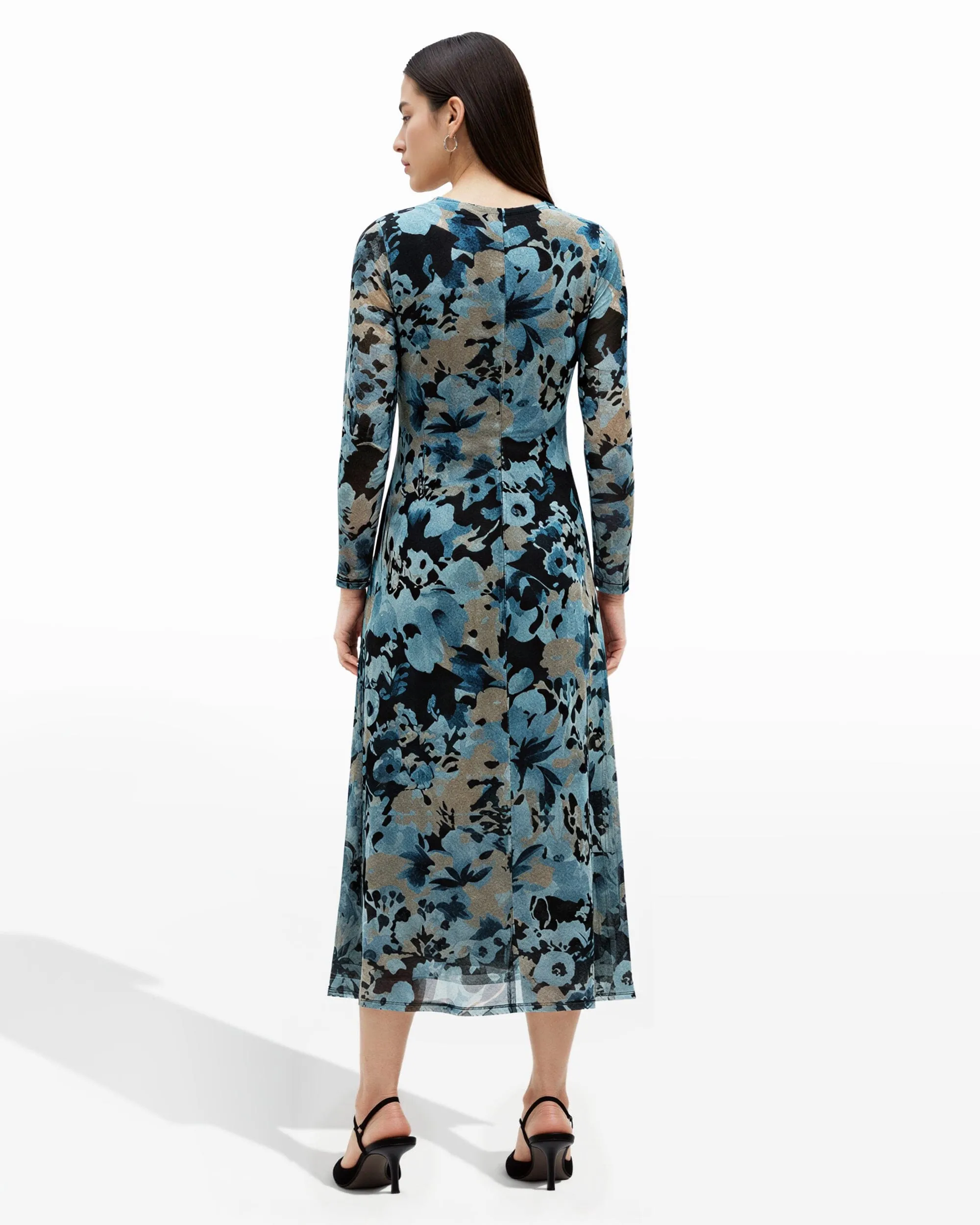 A Line Ruched Midi Dress sold by Anne Klein product image thumbnail 4