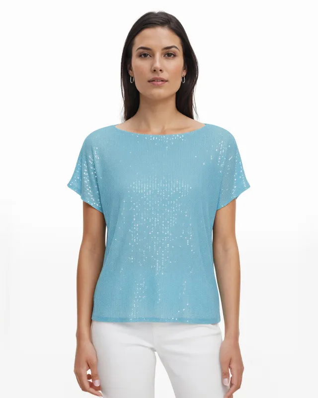 Dolman Sleeve Bateau Tee sold by Anne Klein