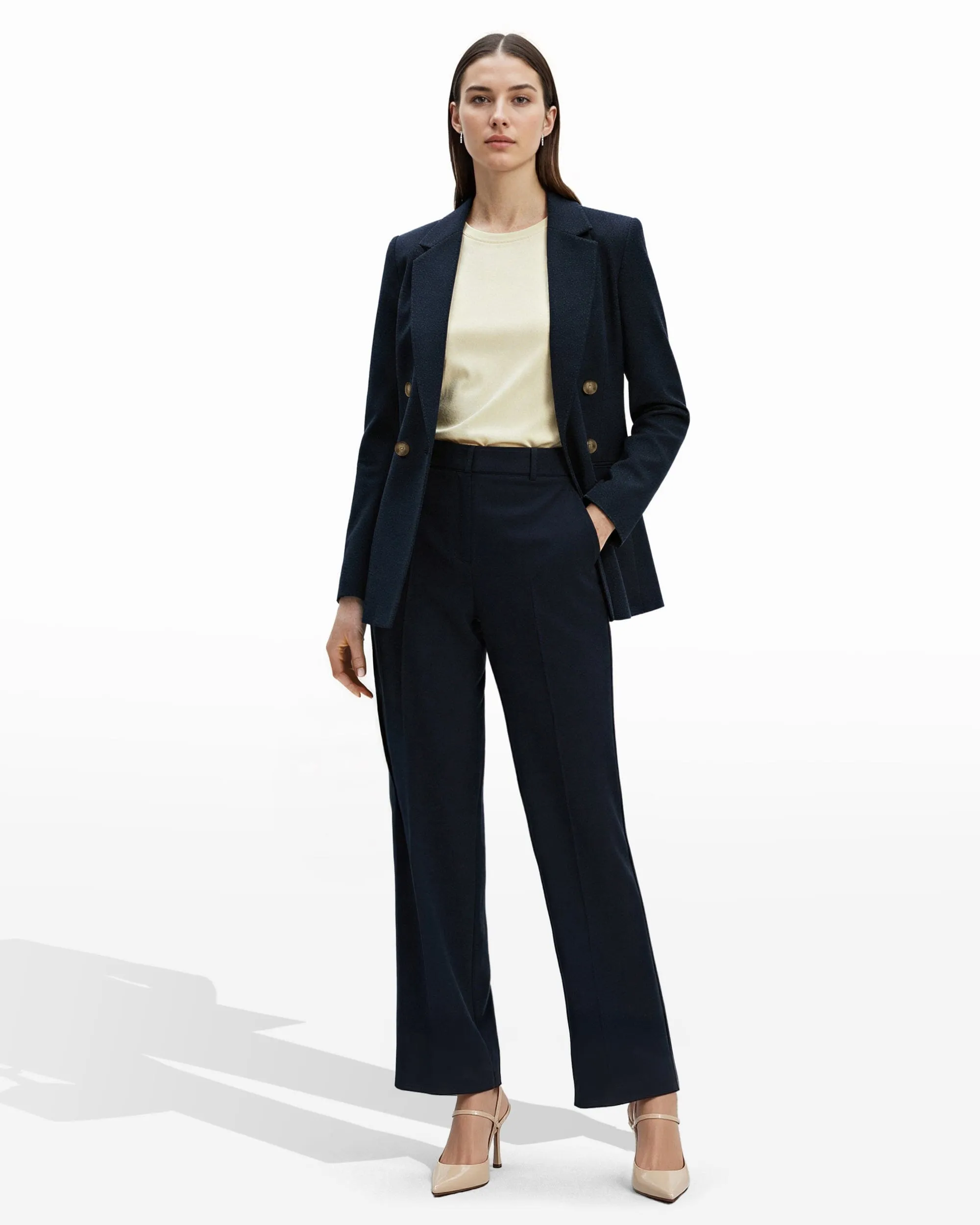 Faux Double Breasted Jacket sold by Anne Klein